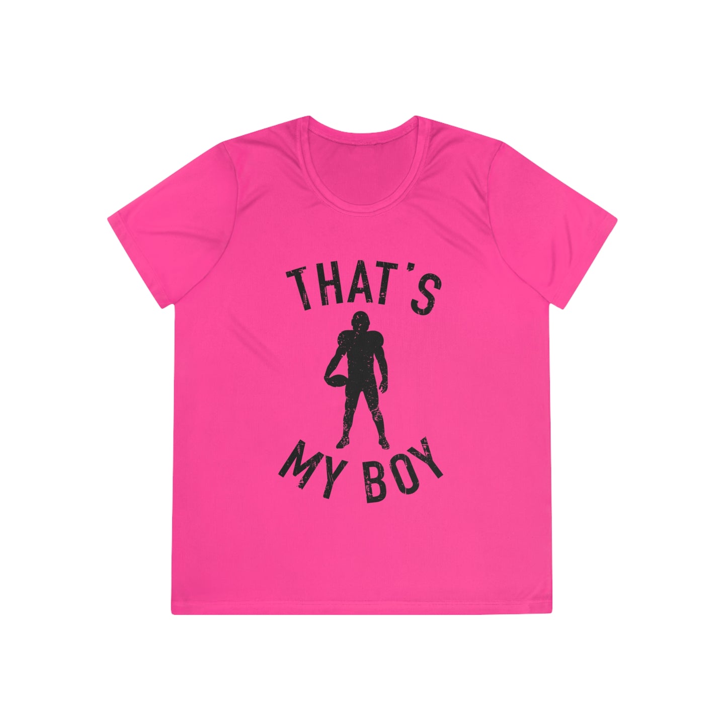 That's My Boy - Ladies Competitor Tee - Football Sports Shirt, Perfect for Game Day, Coaches, Gifts for Athletes, Workout Apparel, Cheerleading Gear