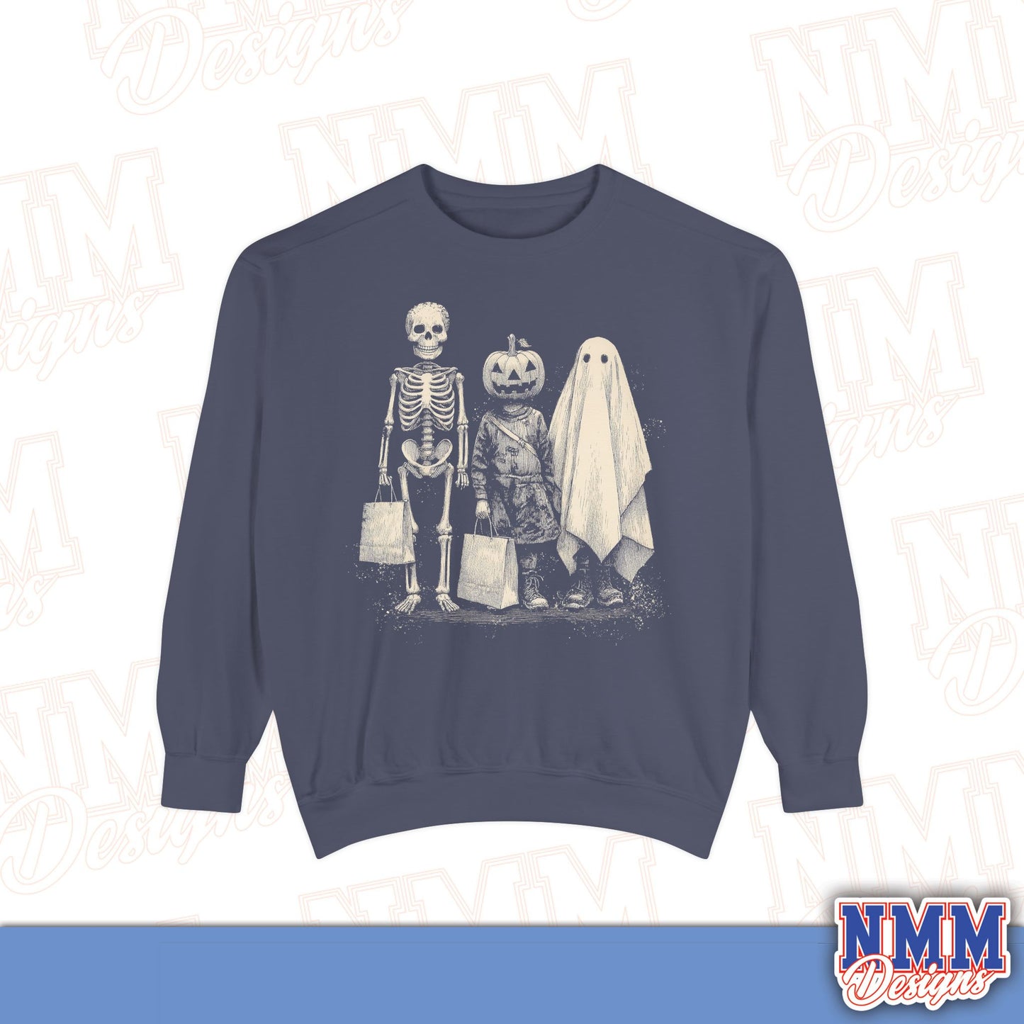 Halloween Skeleton Pumpkin Ghost Sweatshirt, Cozy Fall Wear, Unisex Sweatshirt for Halloween, Gift for Halloween Lovers, Spooky Season [...]