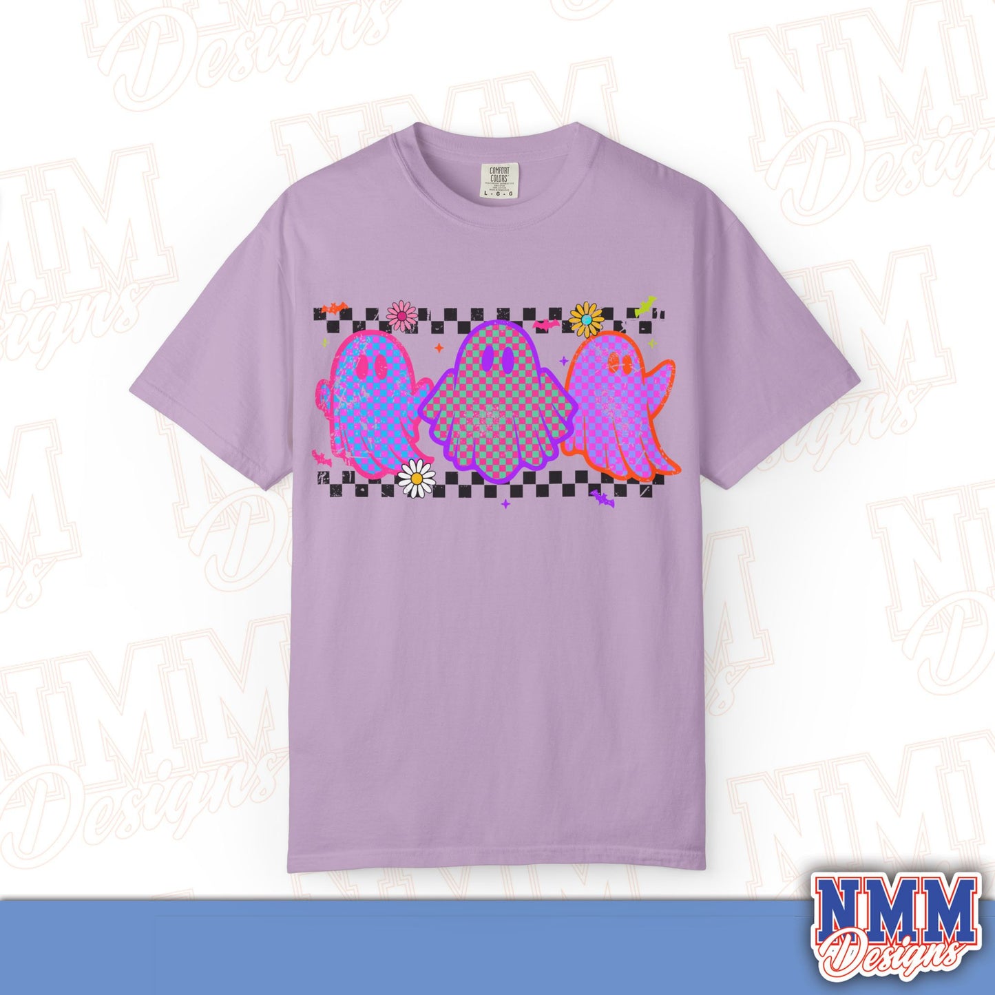 Colorful Ghosts Unisex T-Shirt - Fun Casual Wear, Halloween Costume, LGBTQ+ Pride Shirt, Gifts for Friends, Everyday Style