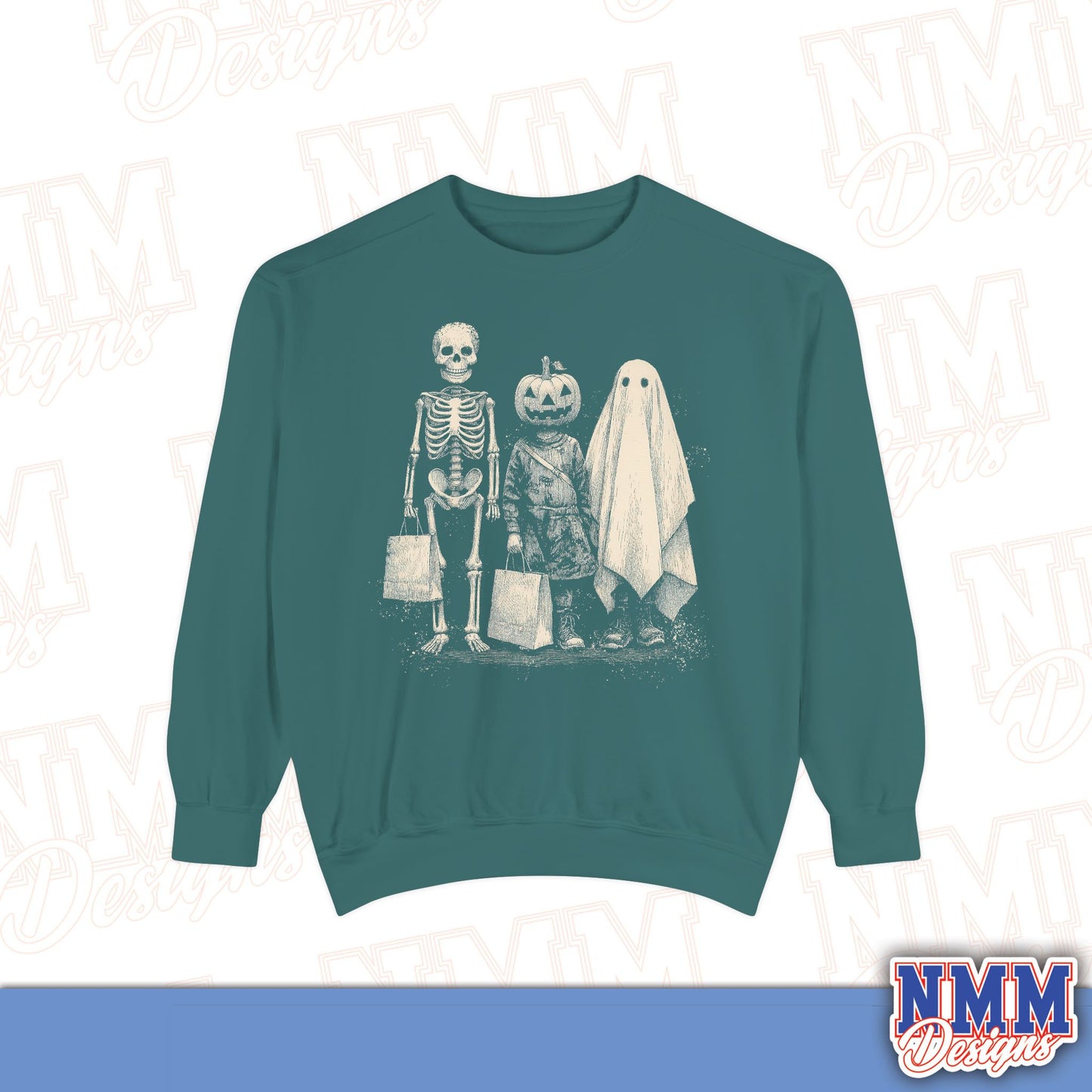 Halloween Skeleton Pumpkin Ghost Sweatshirt, Cozy Fall Wear, Unisex Sweatshirt for Halloween, Gift for Halloween Lovers, Spooky Season [...]