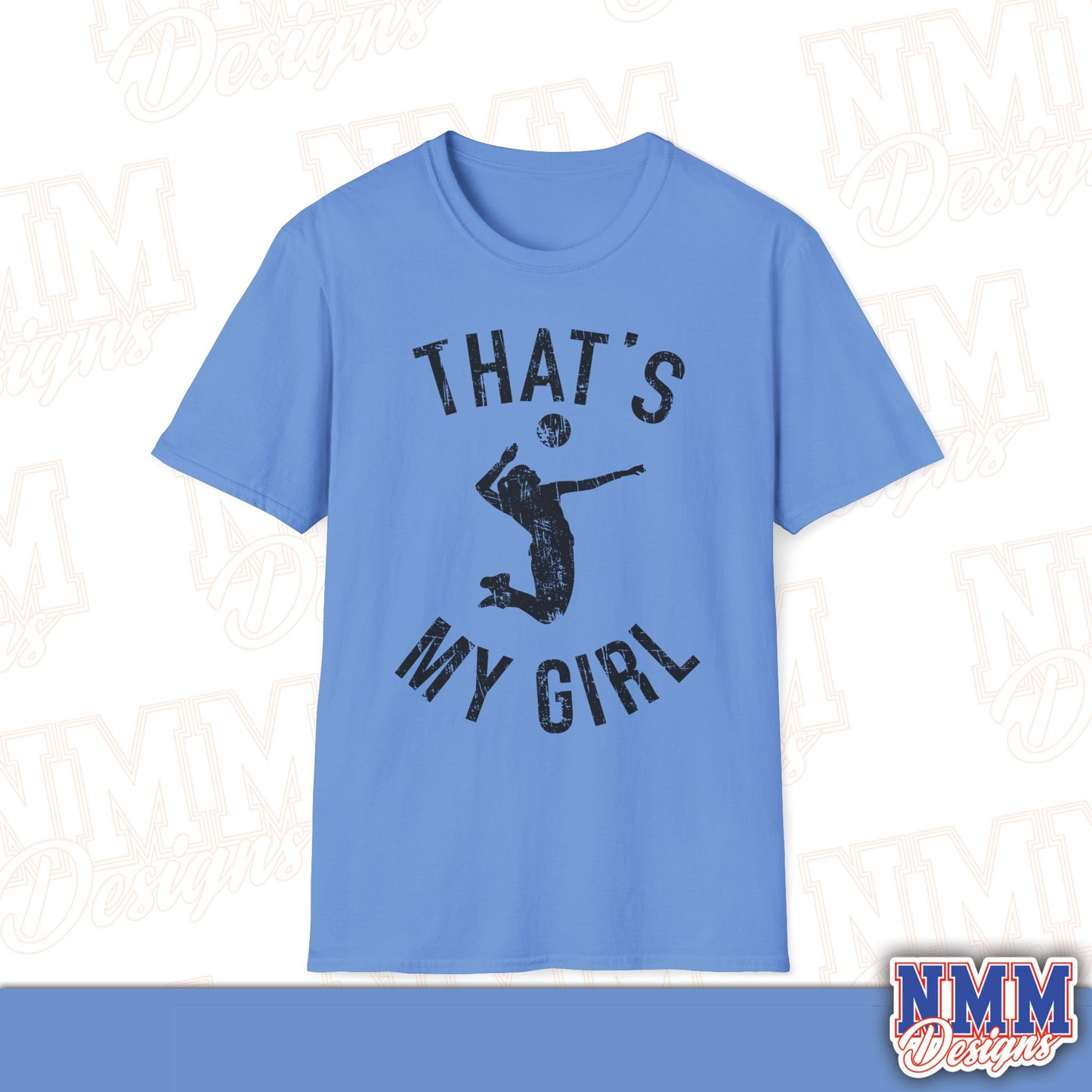 That's My Girl Volleyball T-Shirt, Sports Tee, Active Lifestyle Wear, Volleyball Apparel