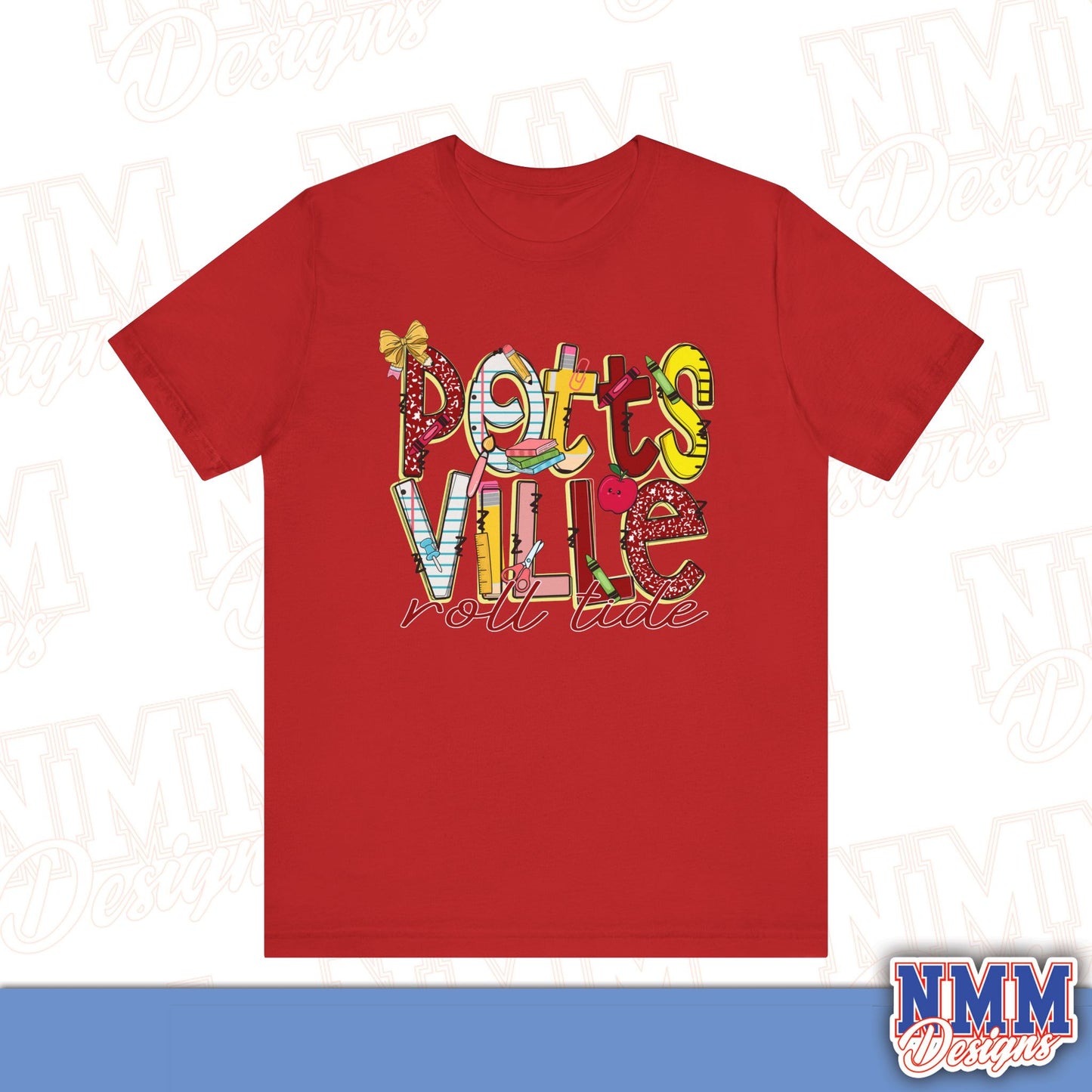 Pottsvile Crimson Tide Tee Shirt, Unisex Graphic T-Shirt, Casual Wear, Perfect for School Spirit, Gifts for Sports Fans, Summer Outfit