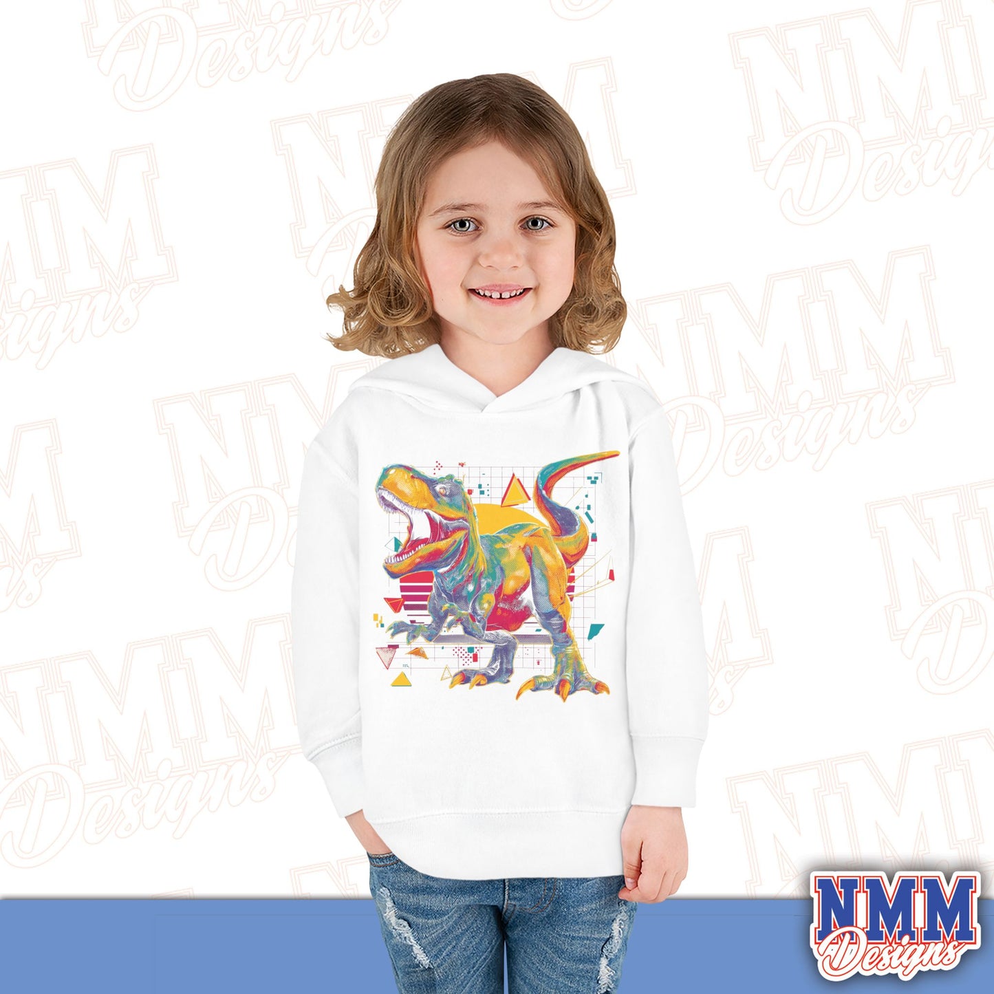 Colorful Dinosaur Toddler Pullover Hoodie