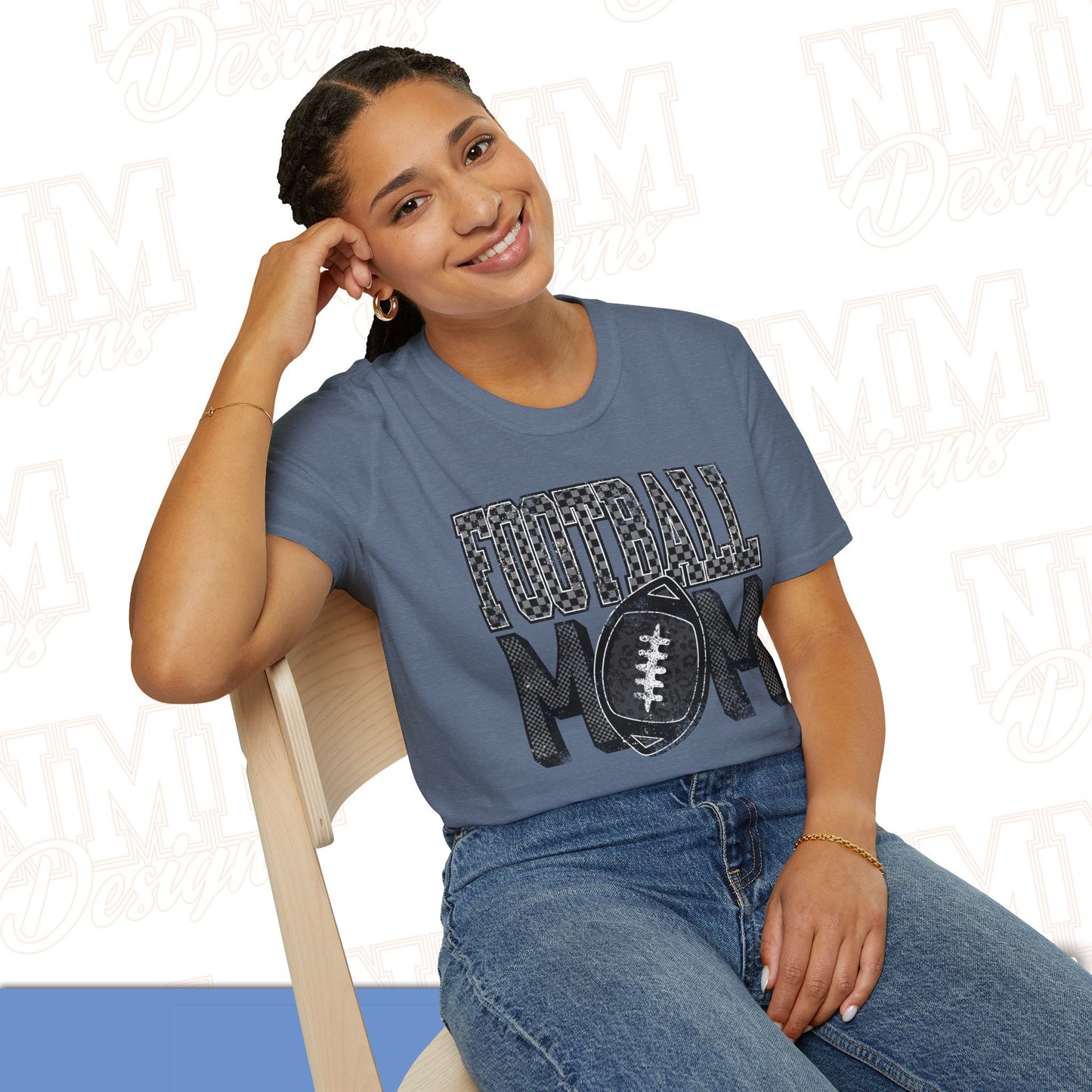 Football Mom Unisex Softstyle T-Shirt, Game Day Tee, Gift for Moms, Sports Apparel, Casual Wear