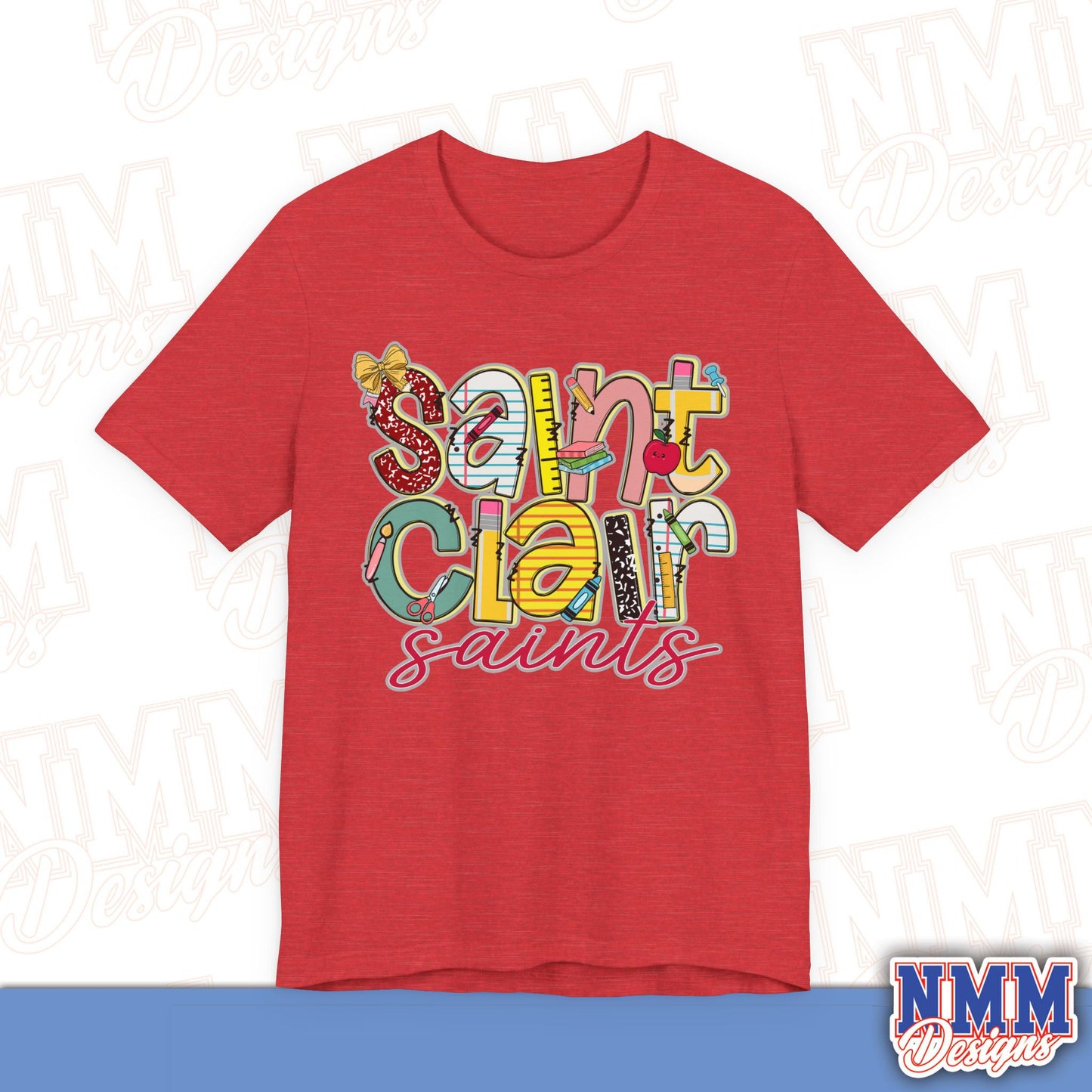 Saint Clair School Tee Shirt, Unisex Graphic T-Shirt, Casual Wear, Perfect for School Spirit, Gifts for Sports Fans, Summer Outfit