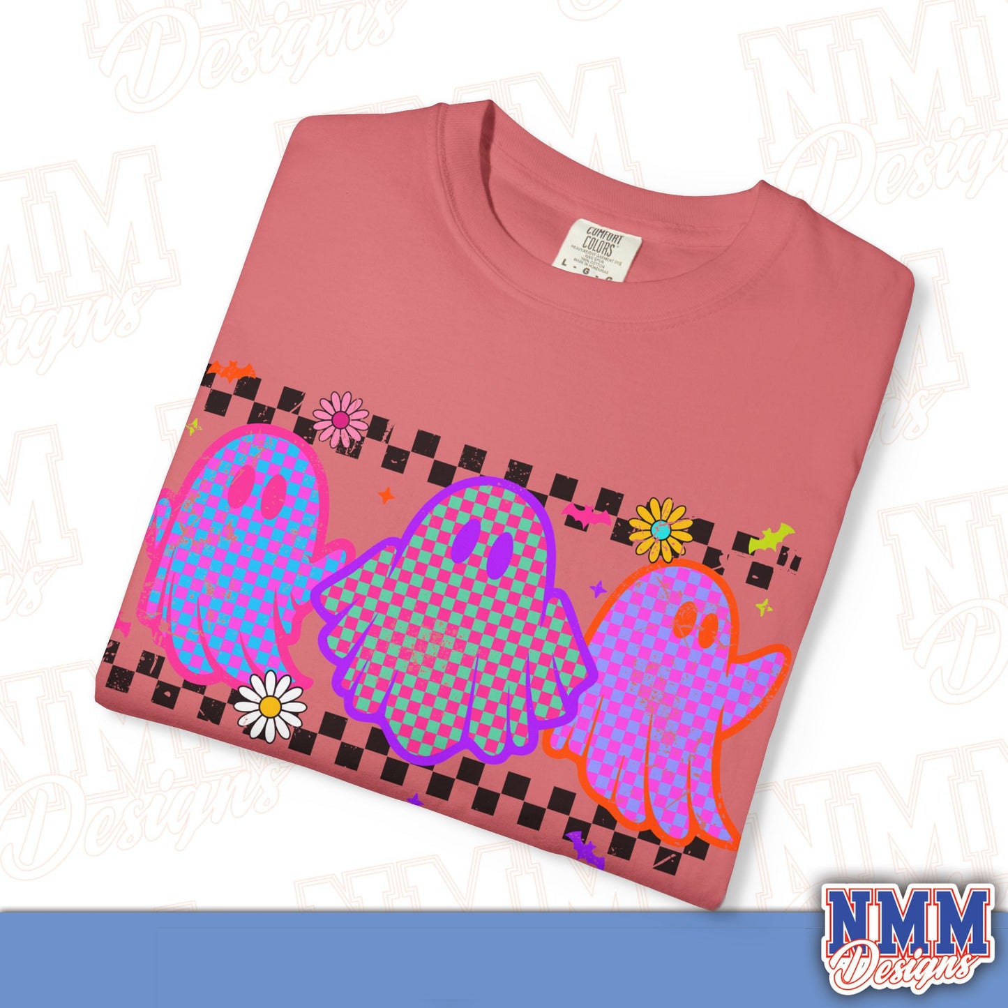 Colorful Ghosts Unisex T-Shirt - Fun Casual Wear, Halloween Costume, LGBTQ+ Pride Shirt, Gifts for Friends, Everyday Style