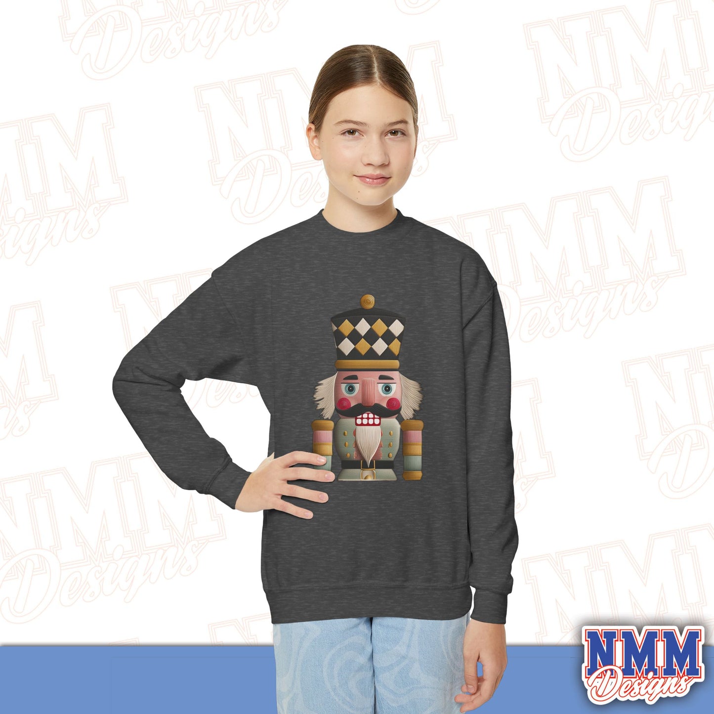 Nutcracker Youth Crewneck Sweatshirt - Cozy Holiday Gift