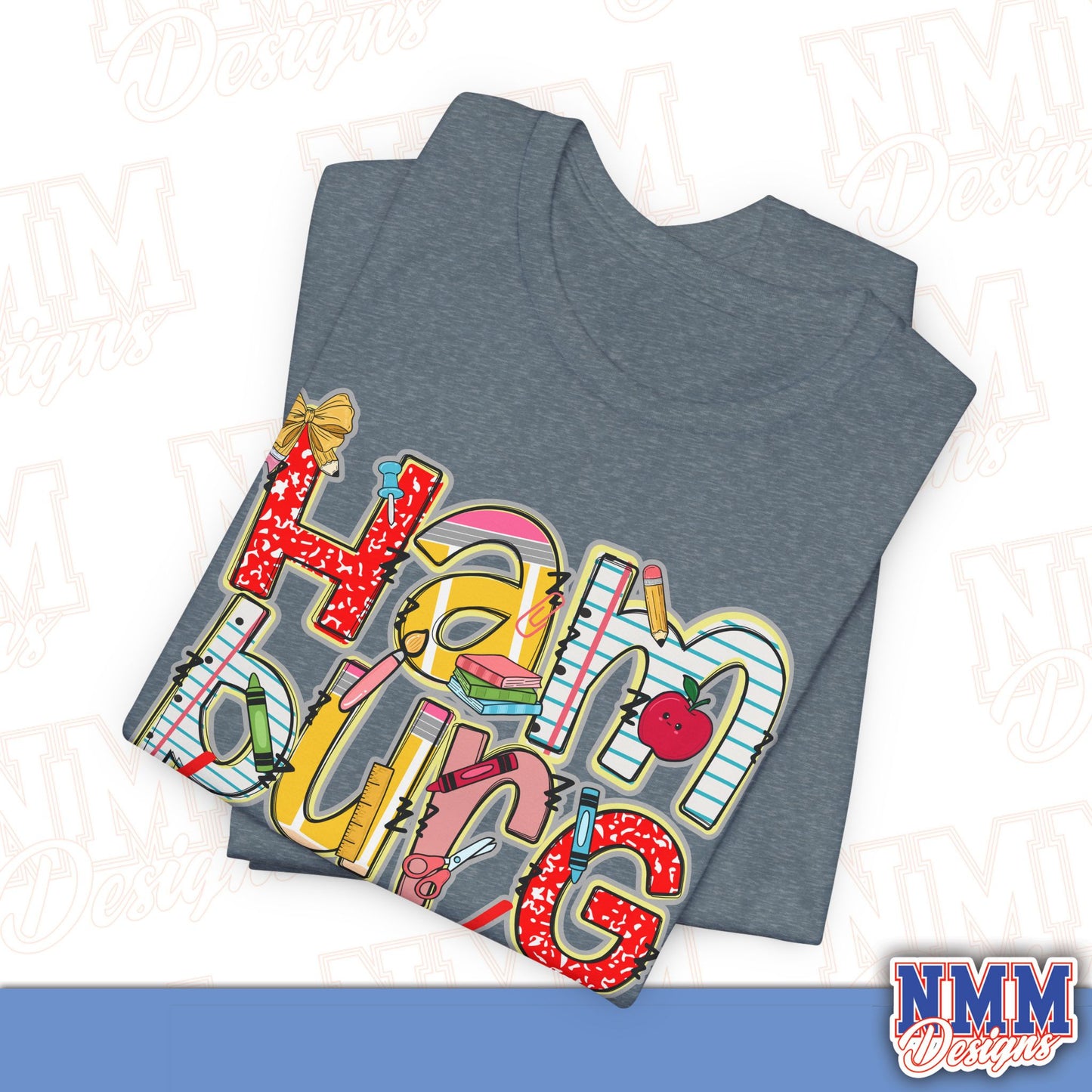 Hamburg Hawks Tee Shirt, Unisex Graphic T-Shirt, Casual Wear, Perfect for School Spirit, Gifts for Sports Fans, Summer Outfit