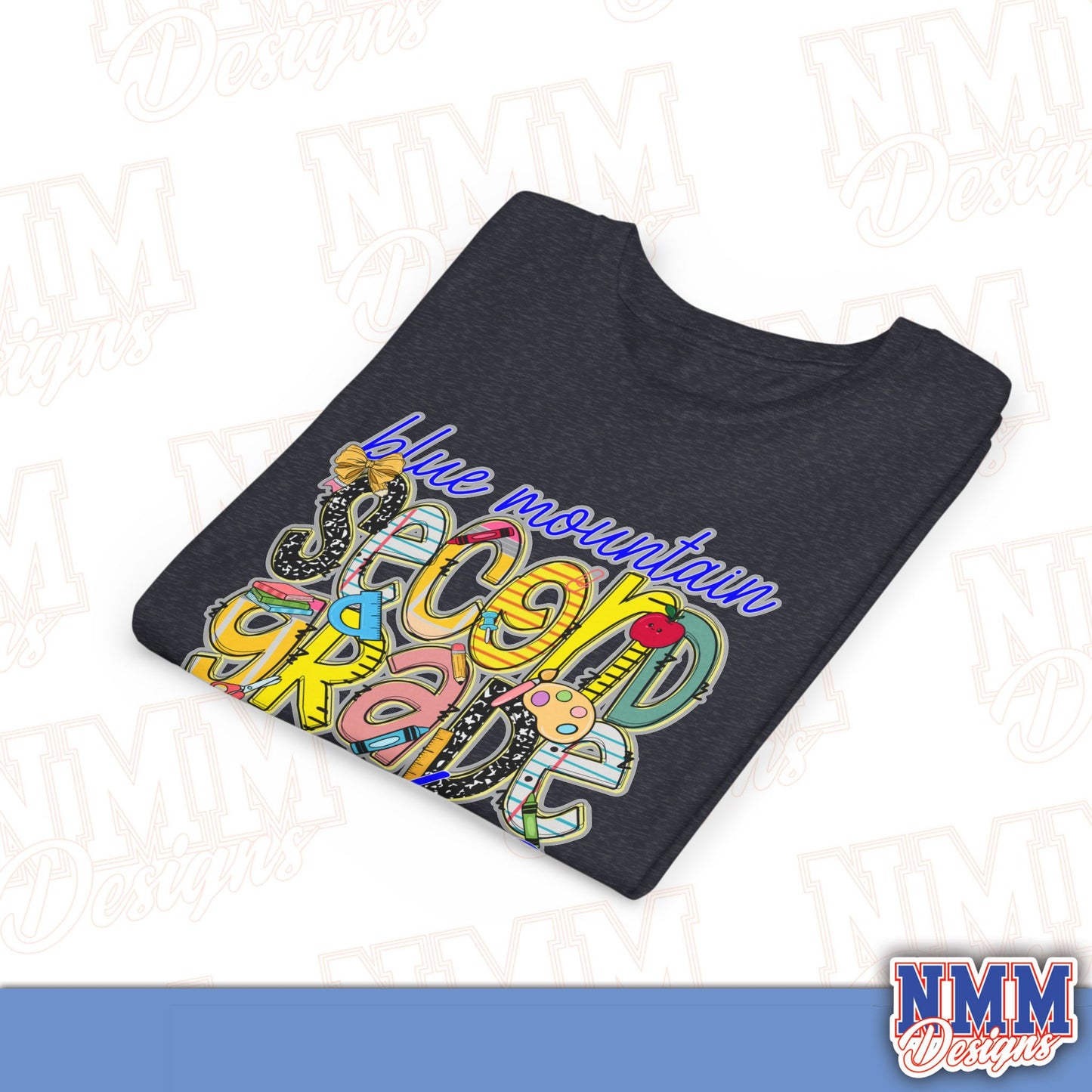 Blue Mountain Eagles Second Grade Youth Shirt, Kids Sportswear, School Spirit Apparel, Back to School