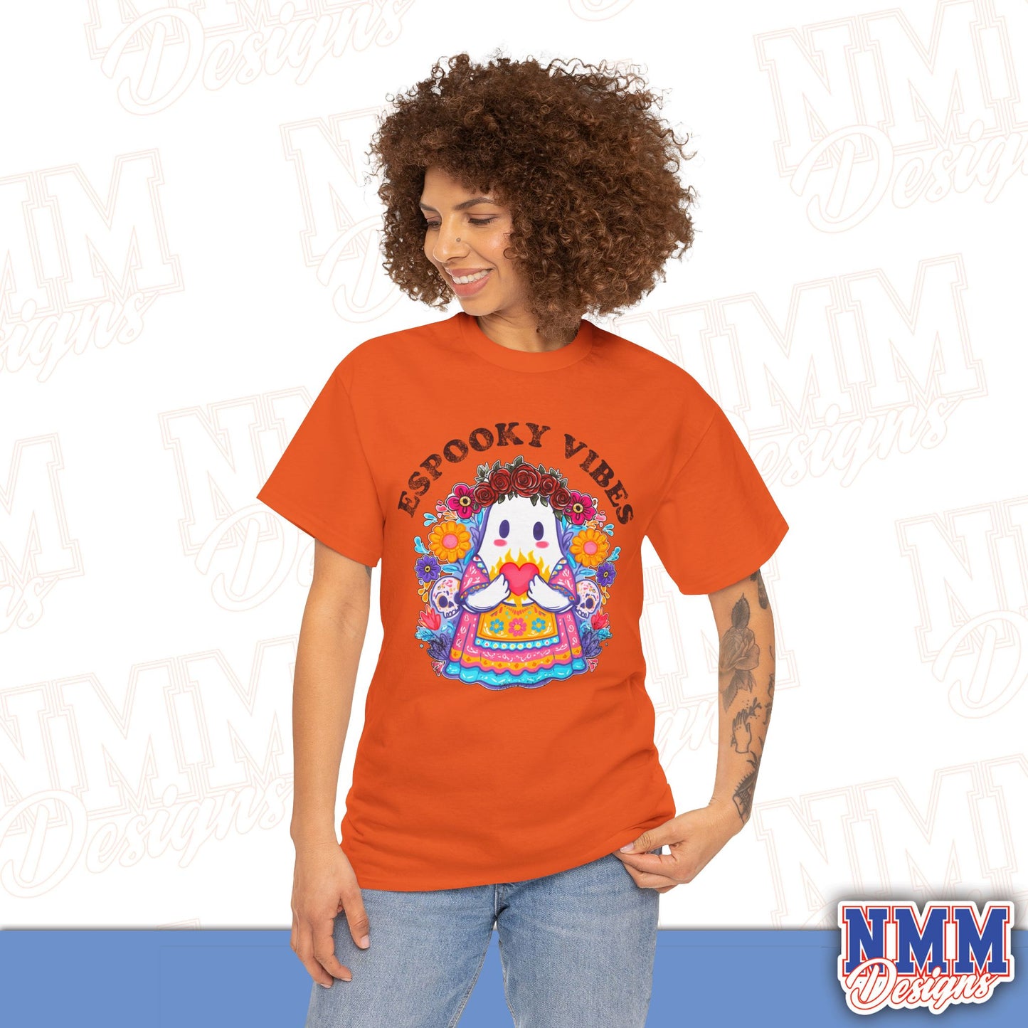 Unisex Espooky Vibes Tee | Halloween T-Shirt, Cute Ghost Shirt, Fall Fashion, Gift for Her, Casual Wear