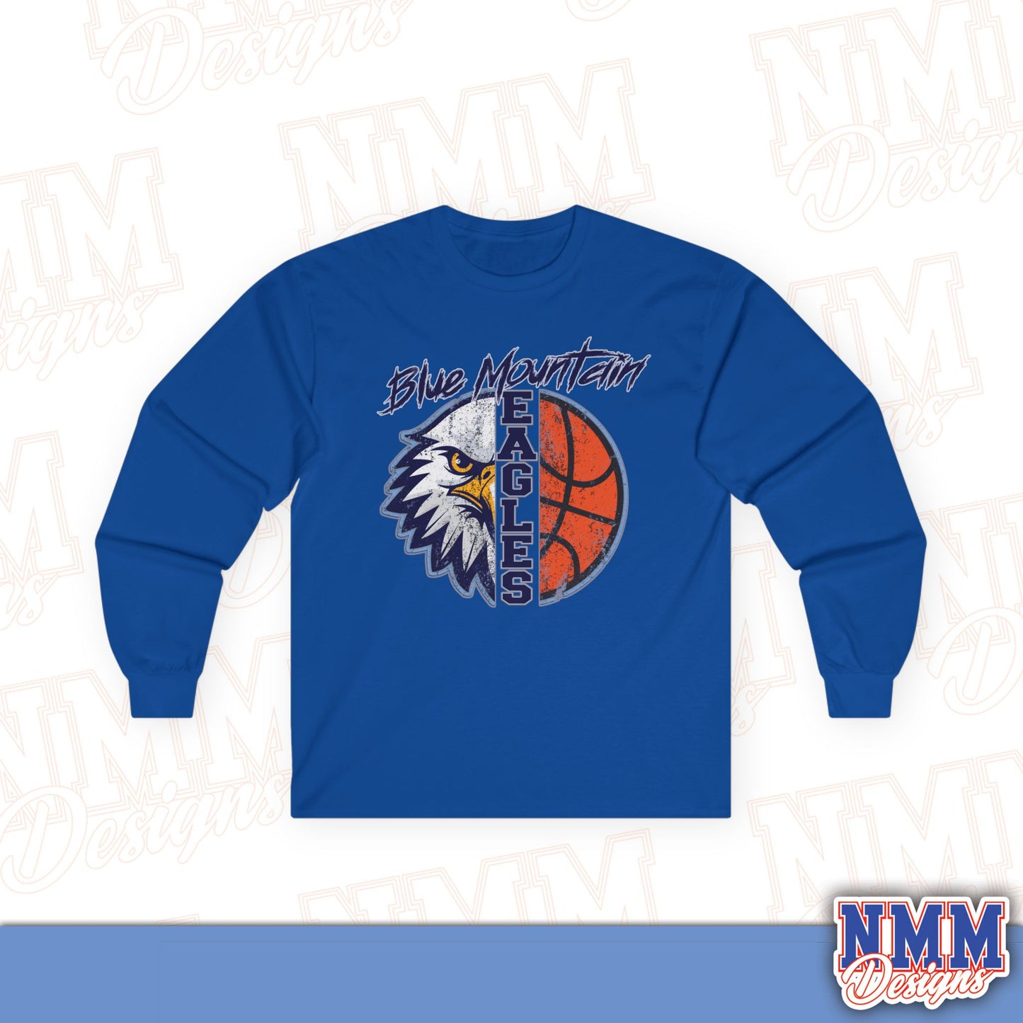 Blue Mountain Eagles Basketball Long Sleeve Tee