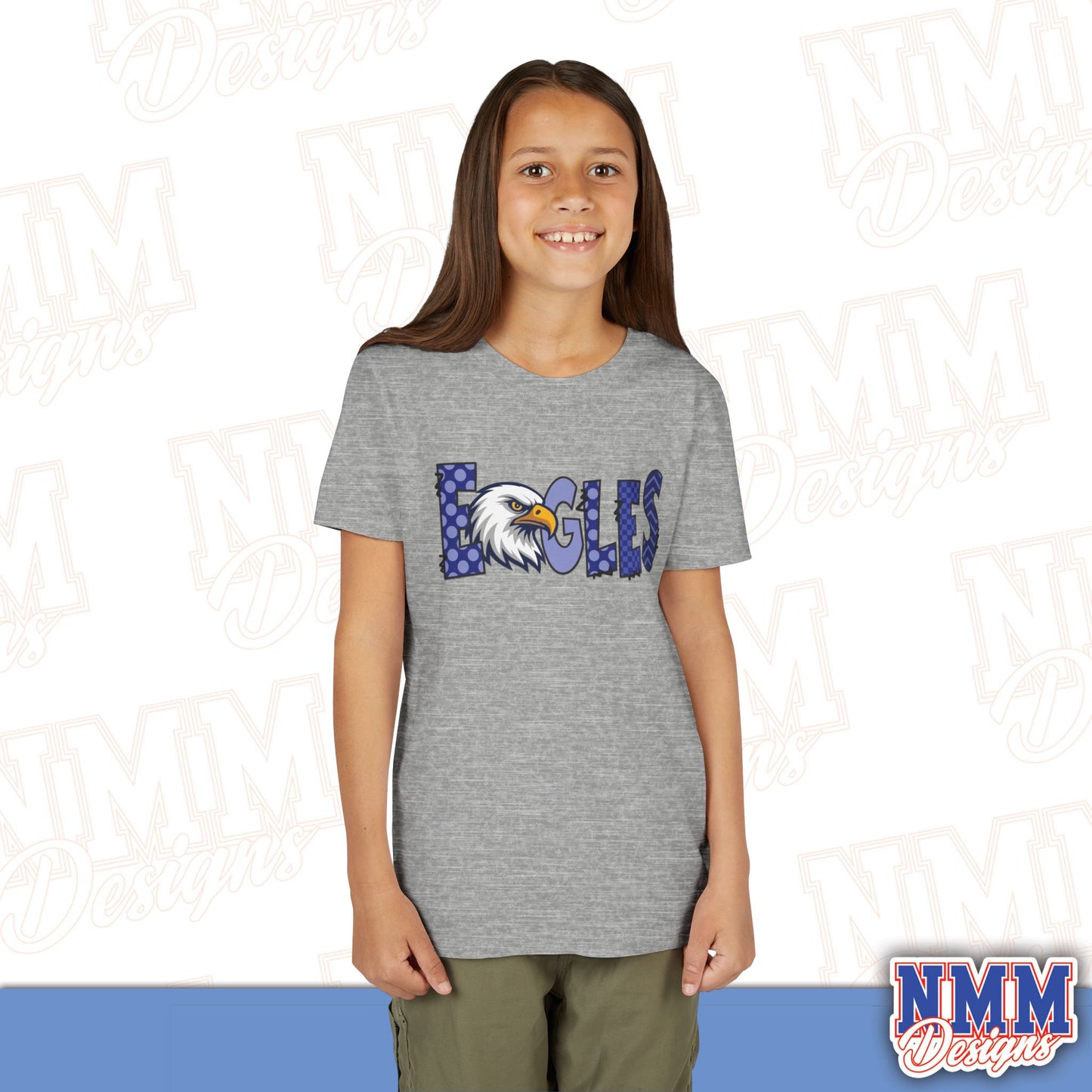 Eagles Youth Shirt, Kids Sportswear, School Spirit Apparel, Back to School