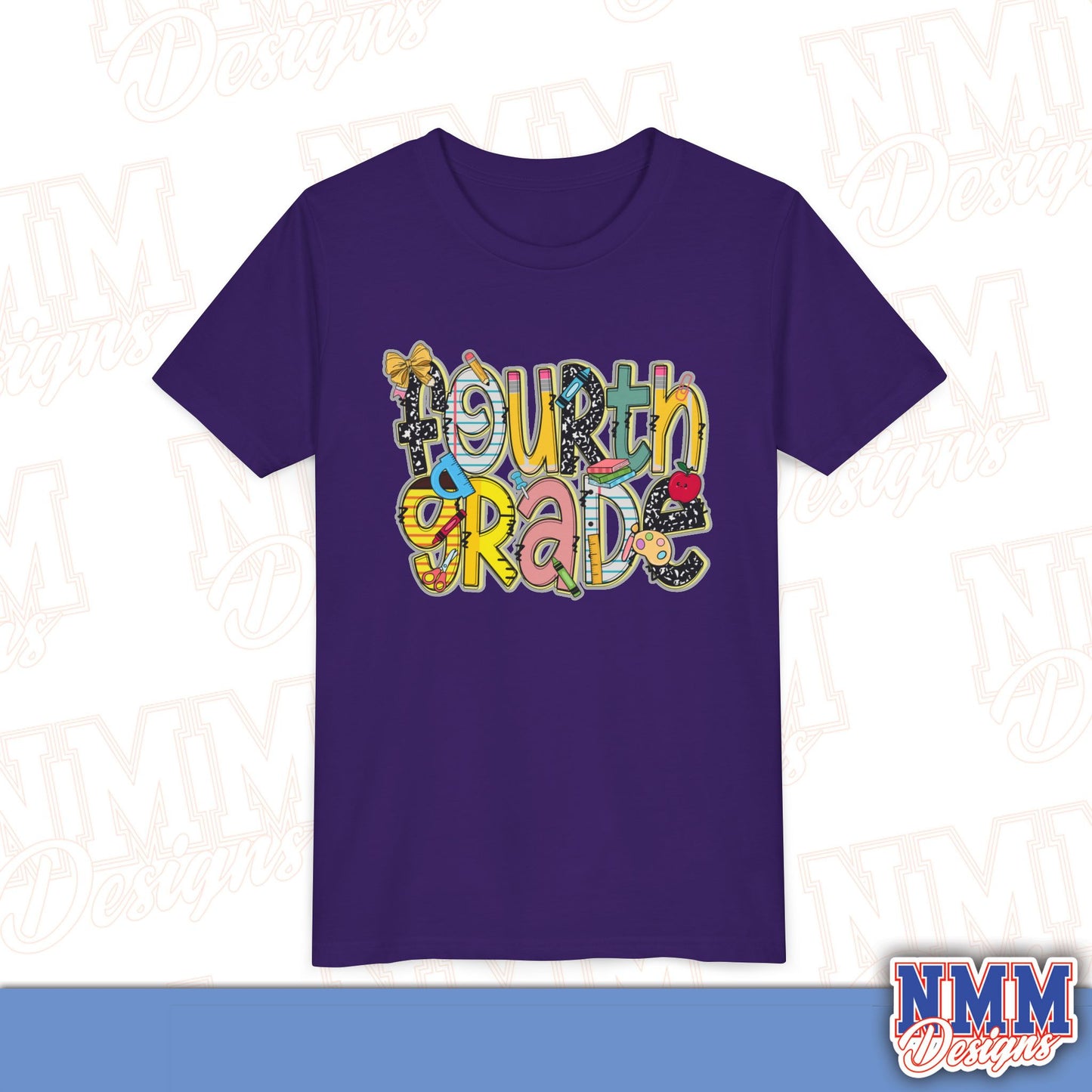 Fourth Grade Back to School Youth Shirt, Kids Sportswear, School Spirit Apparel, Back to School