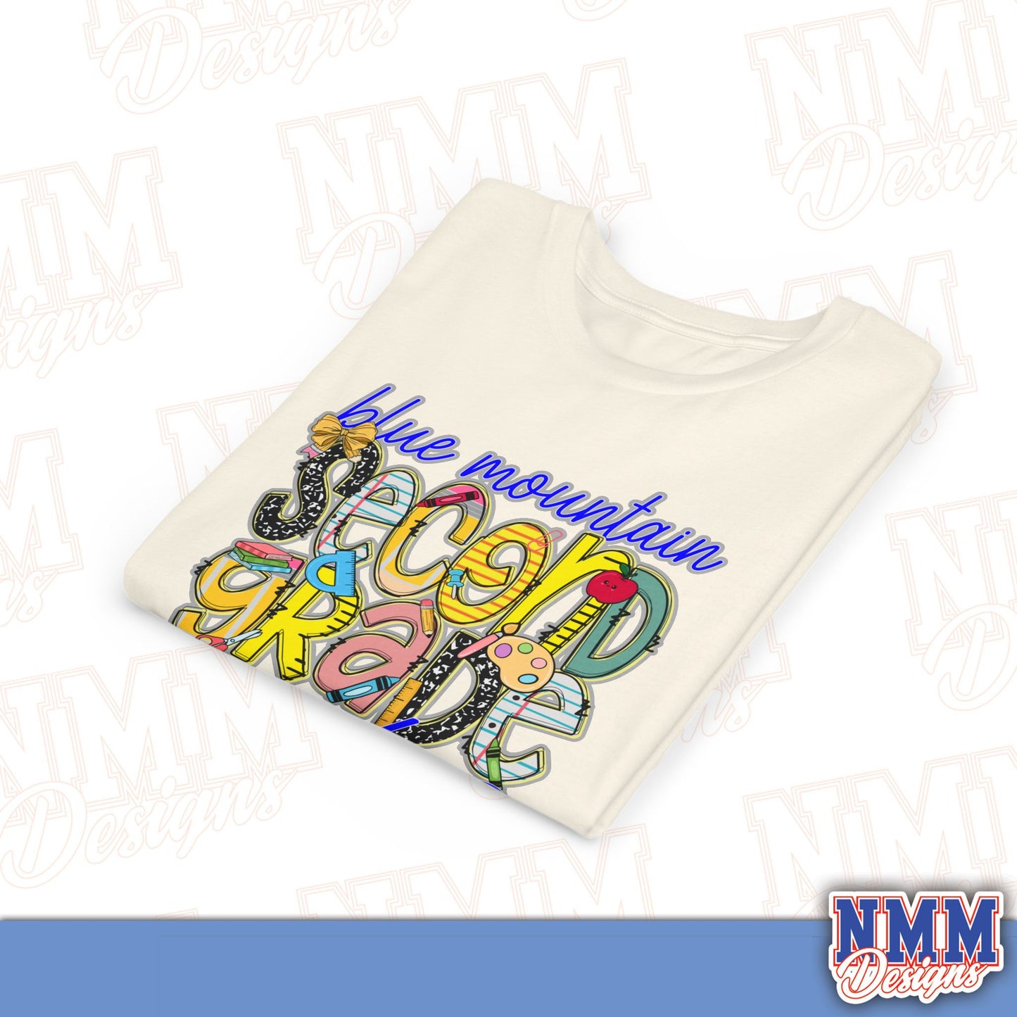 Blue Mountain Eagles Second Grade Youth Shirt, Kids Sportswear, School Spirit Apparel, Back to School