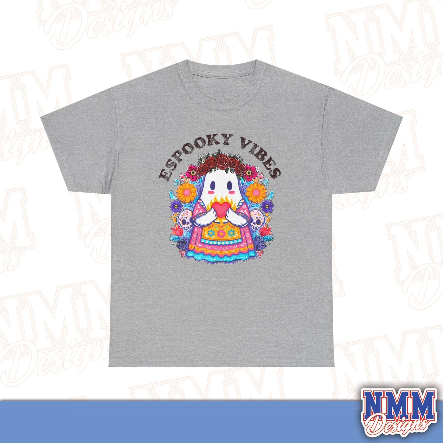 Unisex Espooky Vibes Tee | Halloween T-Shirt, Cute Ghost Shirt, Fall Fashion, Gift for Her, Casual Wear