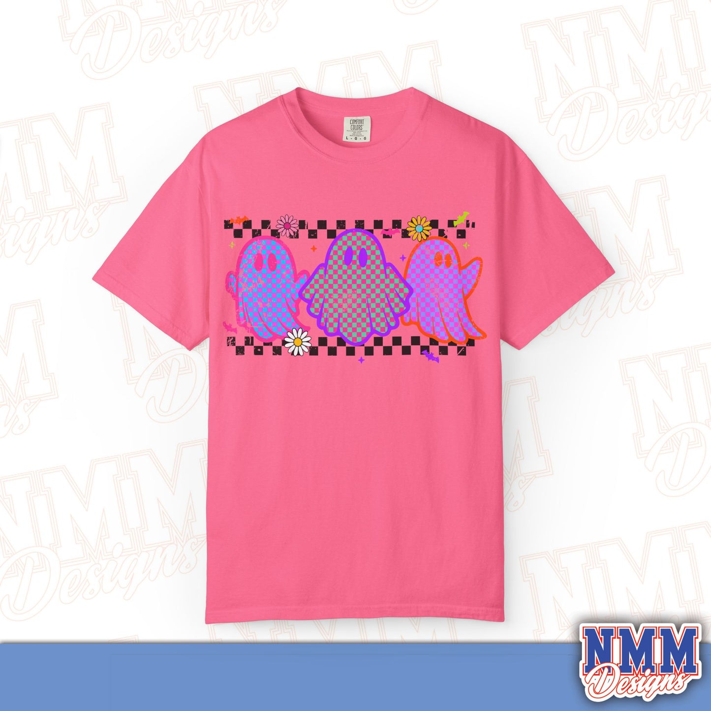 Colorful Ghosts Unisex T-Shirt - Fun Casual Wear, Halloween Costume, LGBTQ+ Pride Shirt, Gifts for Friends, Everyday Style