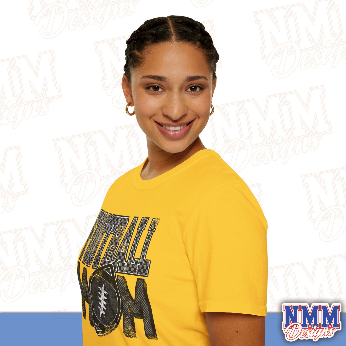 Football Mom Unisex Softstyle T-Shirt, Game Day Tee, Gift for Moms, Sports Apparel, Casual Wear