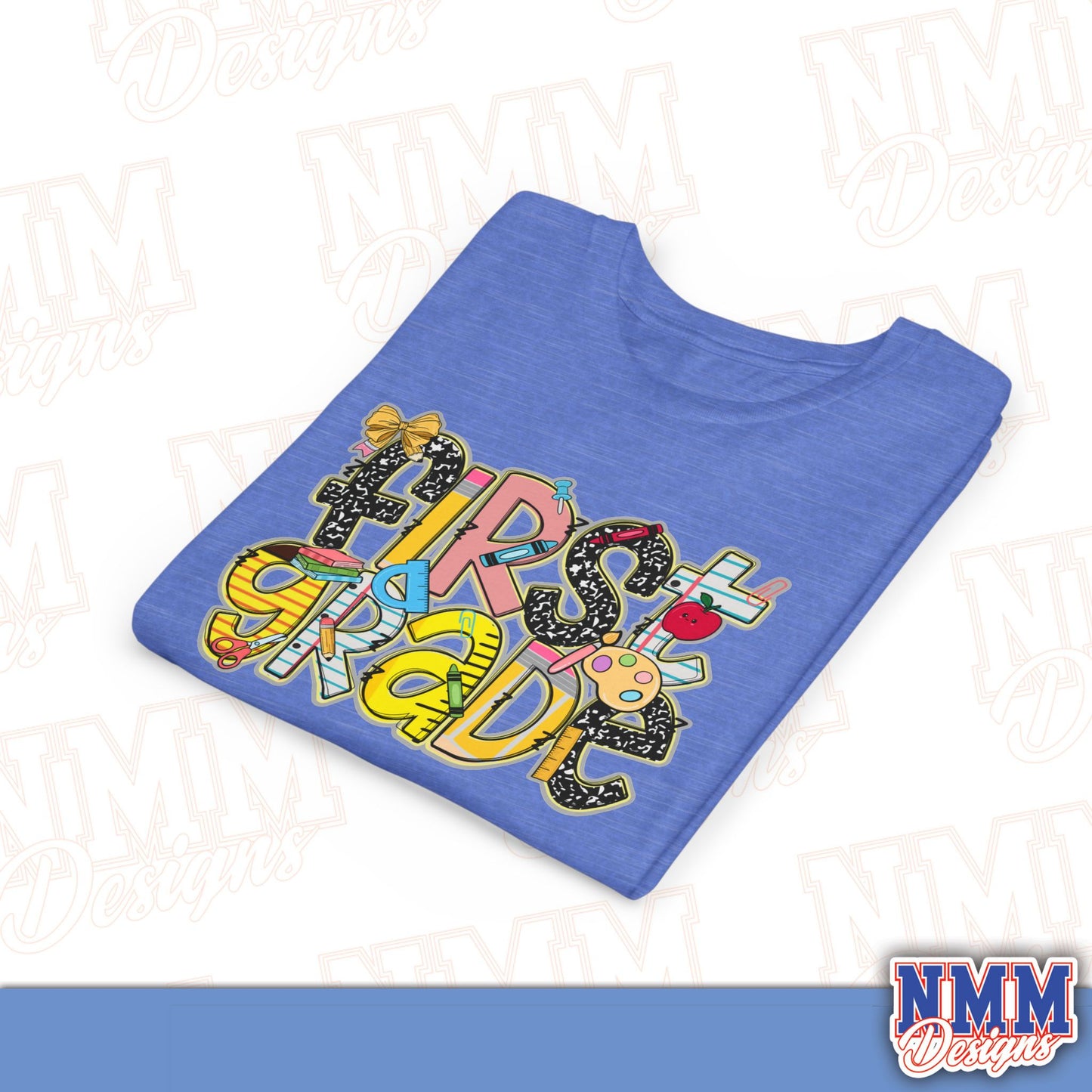 First Grade Back to School Youth Shirt, Kids Sportswear, School Spirit Apparel, Back to School