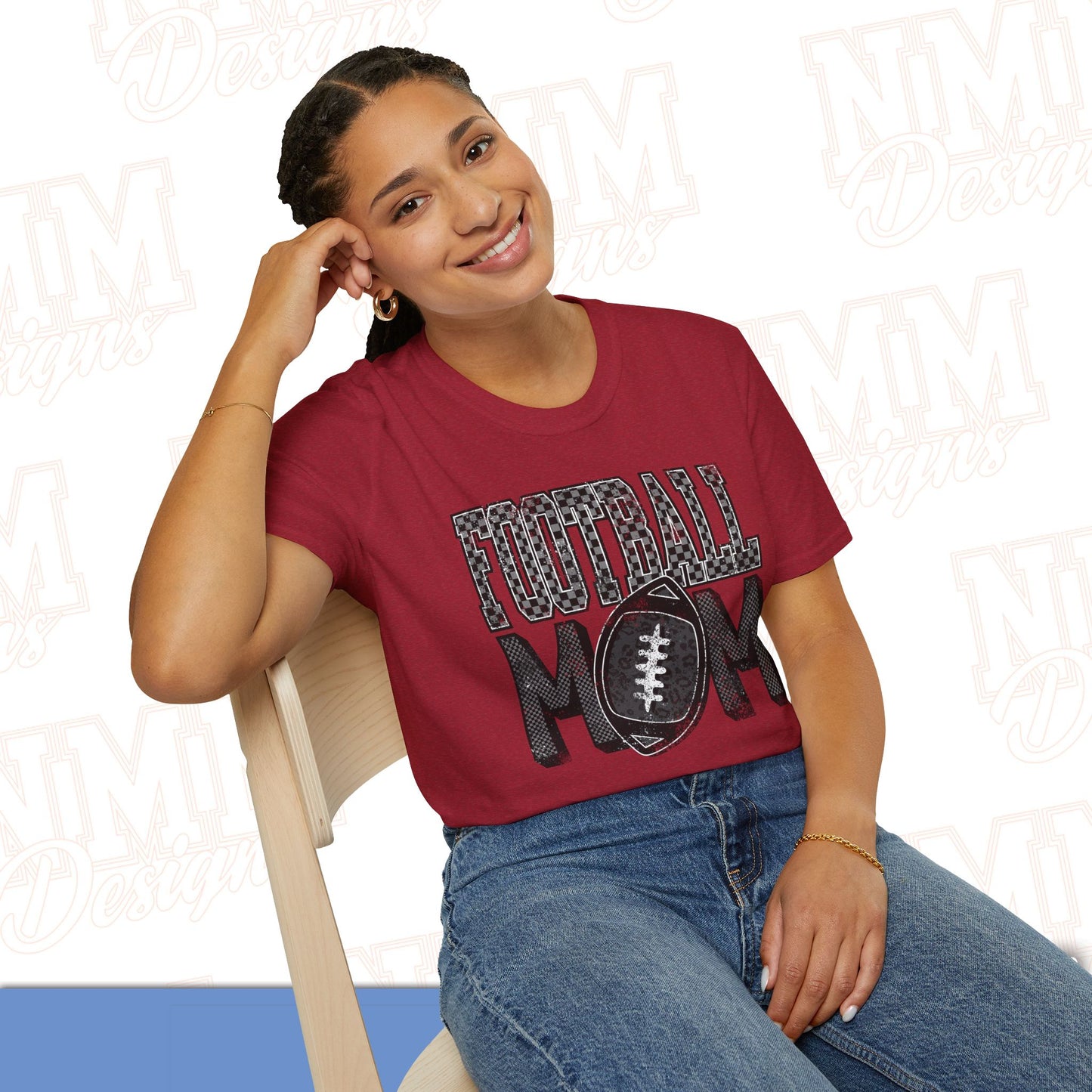 Football Mom Unisex Softstyle T-Shirt, Game Day Tee, Gift for Moms, Sports Apparel, Casual Wear
