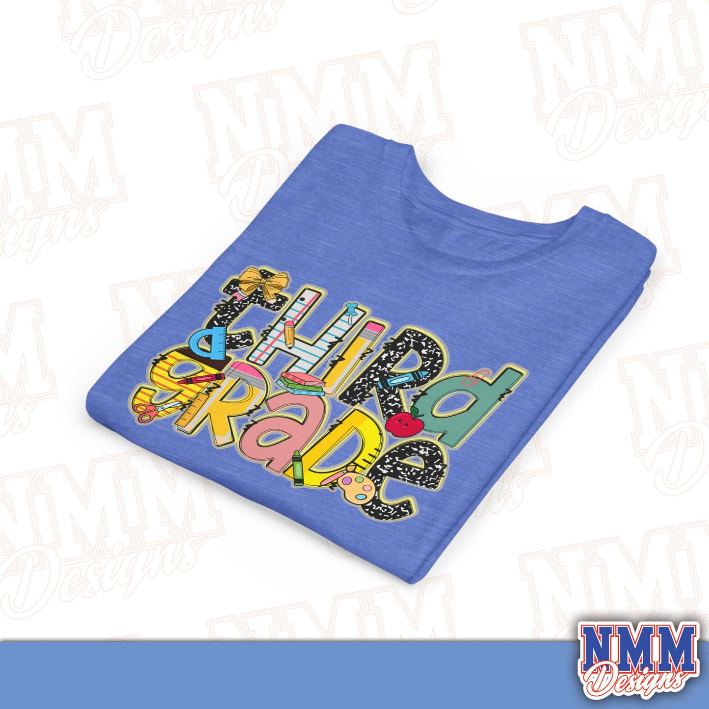 Third Grade Back to School Youth Shirt, Kids Sportswear, School Spirit Apparel, Back to School