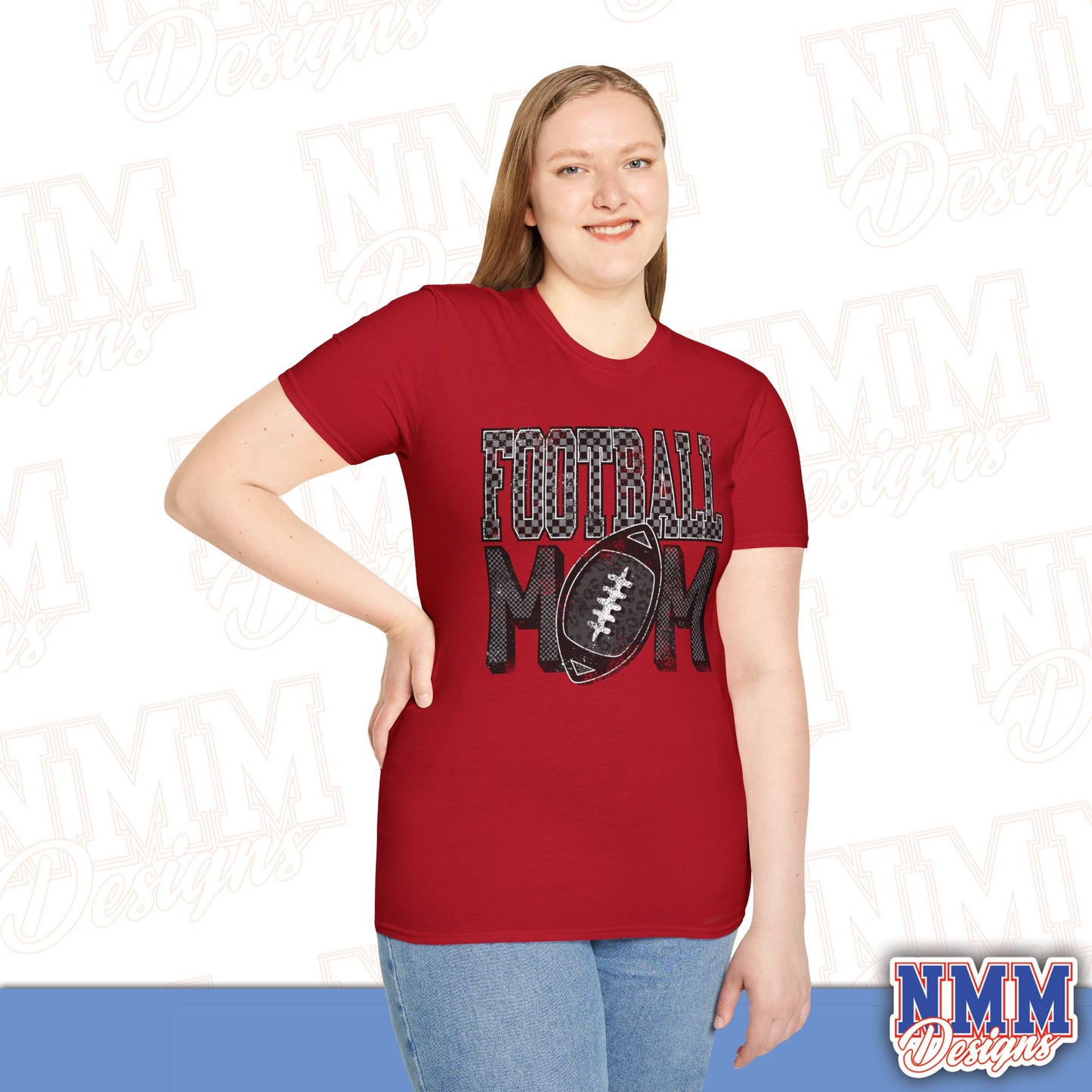 Football Mom Unisex Softstyle T-Shirt, Game Day Tee, Gift for Moms, Sports Apparel, Casual Wear