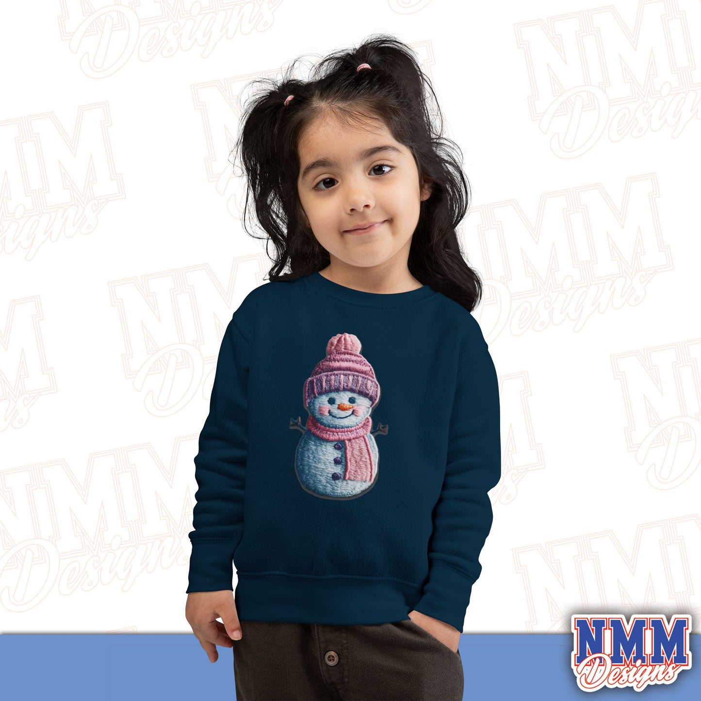 Cute Snowman Toddler Sweatshirt - Cozy Winter Wear