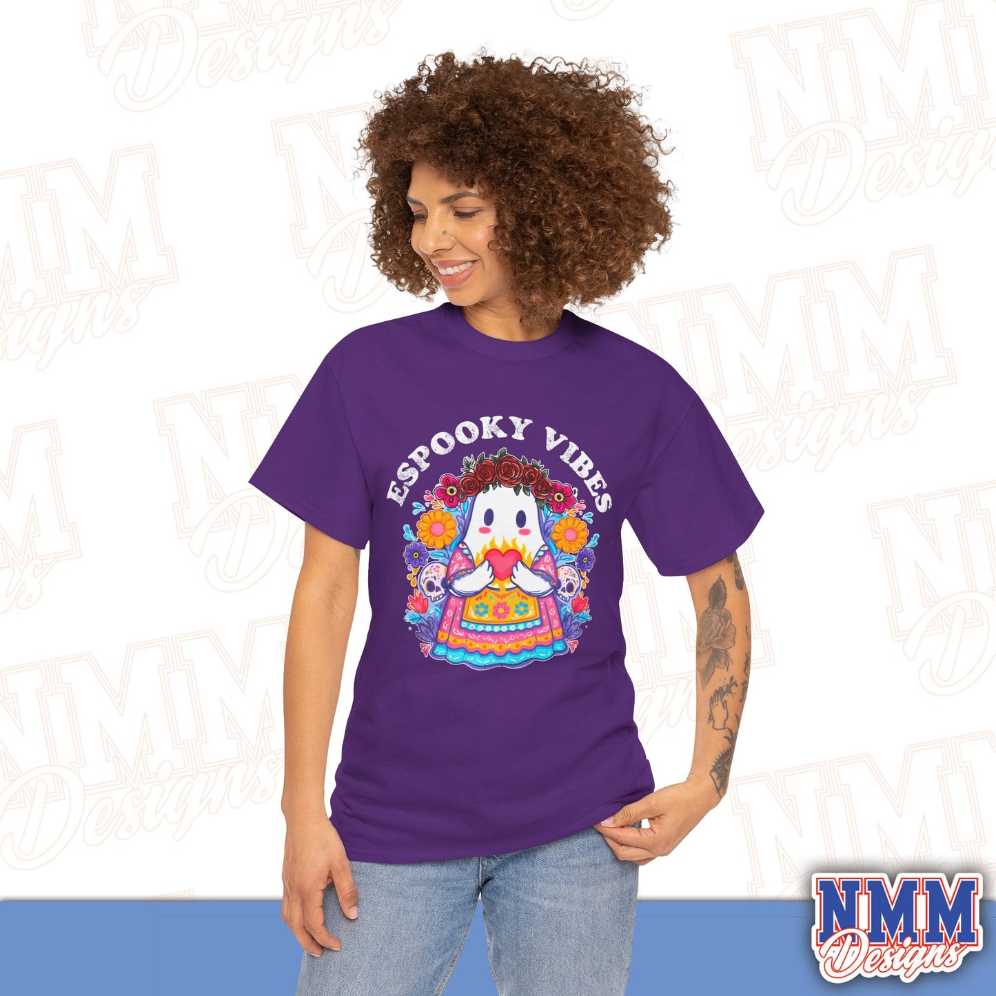 Unisex Espooky Vibes Tee | Halloween T-Shirt, Cute Ghost Shirt, Fall Fashion, Gift for Her, Casual Wear