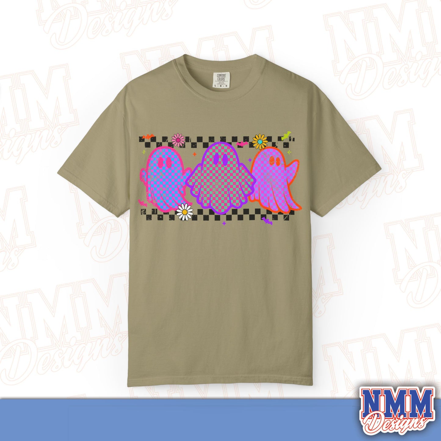 Colorful Ghosts Unisex T-Shirt - Fun Casual Wear, Halloween Costume, LGBTQ+ Pride Shirt, Gifts for Friends, Everyday Style