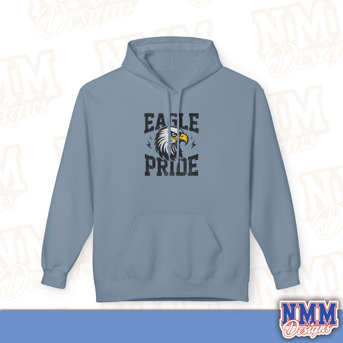 Eagle Pride Fleece Hoodie - Unisex Sweatshirt for School Spirit, Team Wear, Sports Events, Gifts, Casual Outfit