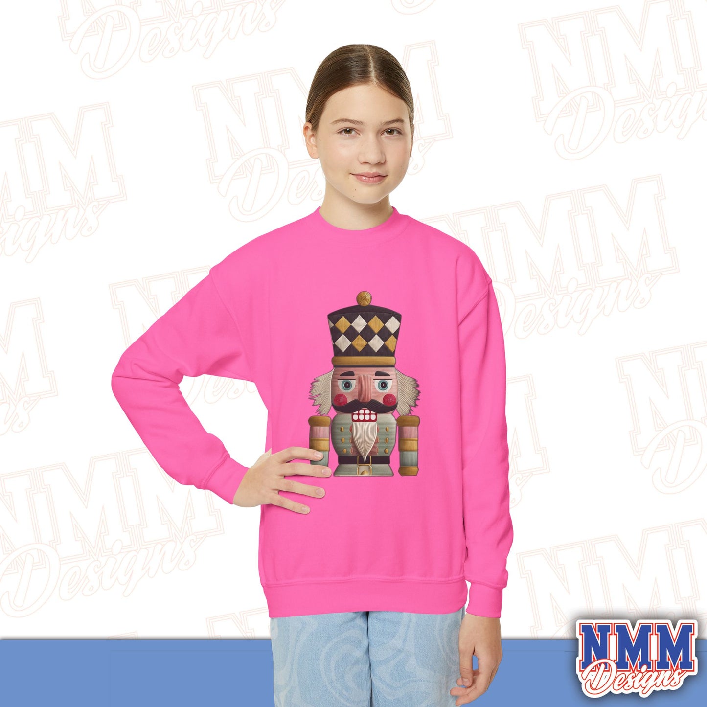 Nutcracker Youth Crewneck Sweatshirt - Cozy Holiday Gift