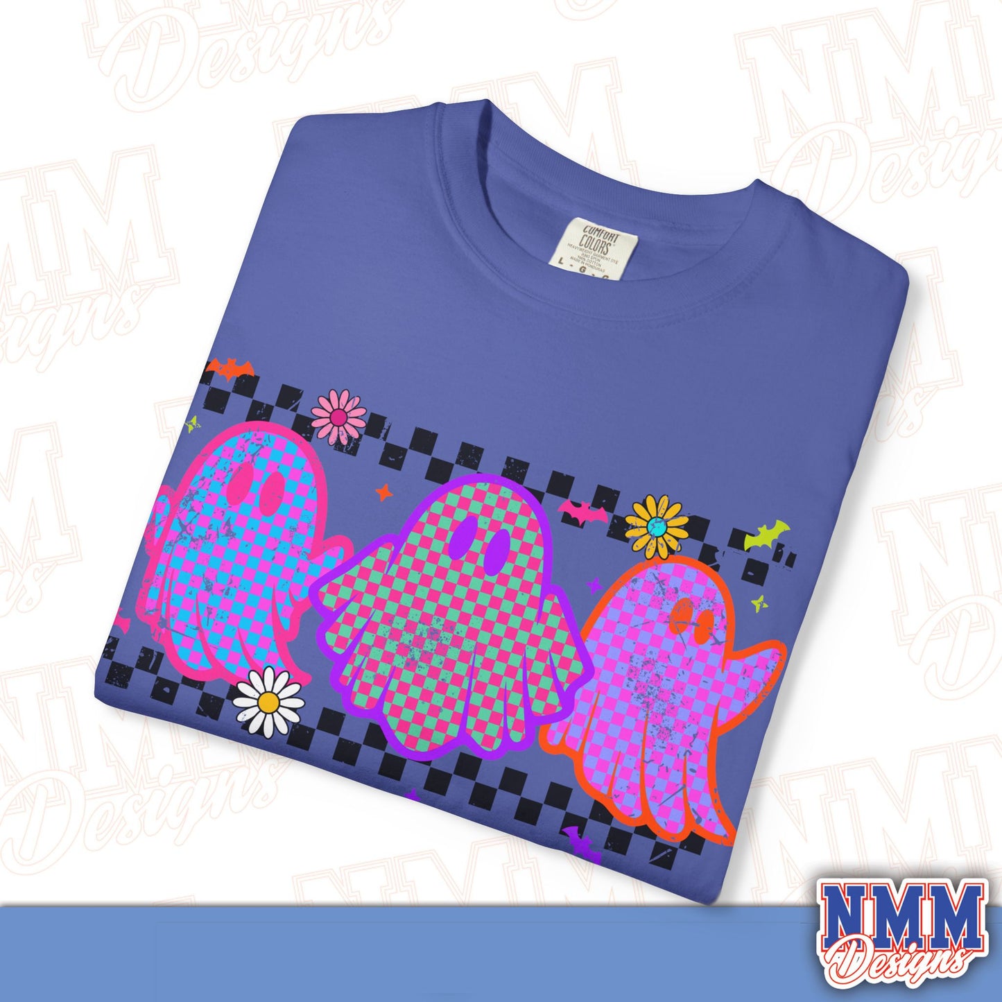 Colorful Ghosts Unisex T-Shirt - Fun Casual Wear, Halloween Costume, LGBTQ+ Pride Shirt, Gifts for Friends, Everyday Style