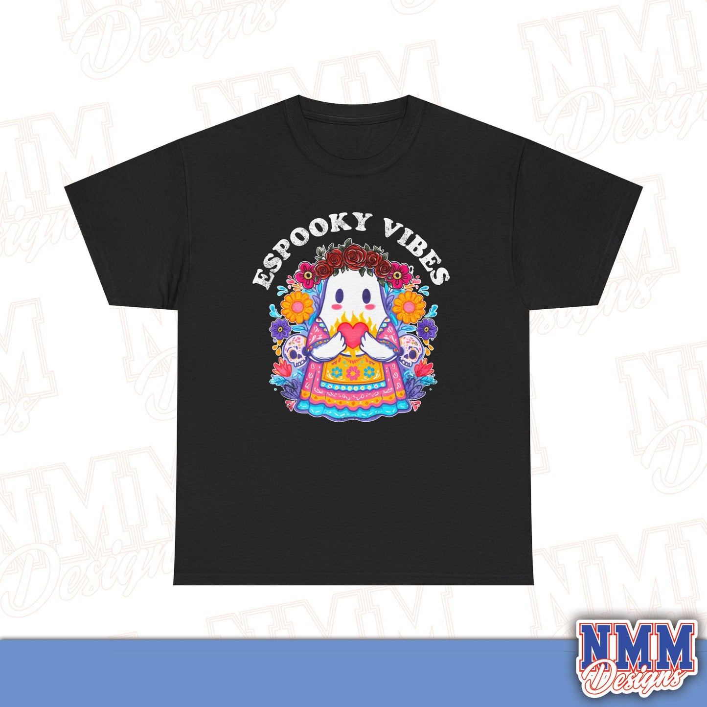 Unisex Espooky Vibes Tee | Halloween T-Shirt, Cute Ghost Shirt, Fall Fashion, Gift for Her, Casual Wear