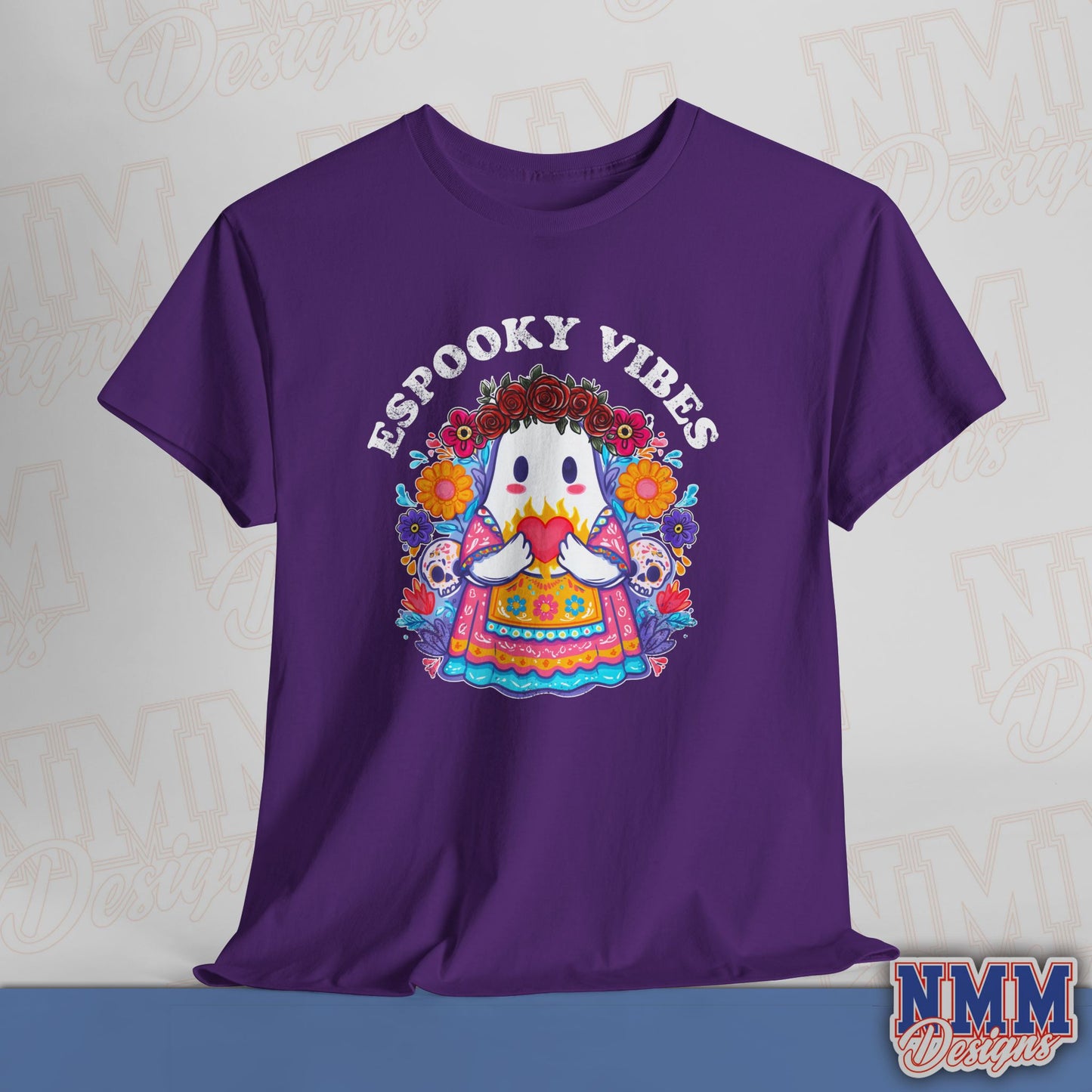 Unisex Espooky Vibes Tee | Halloween T-Shirt, Cute Ghost Shirt, Fall Fashion, Gift for Her, Casual Wear