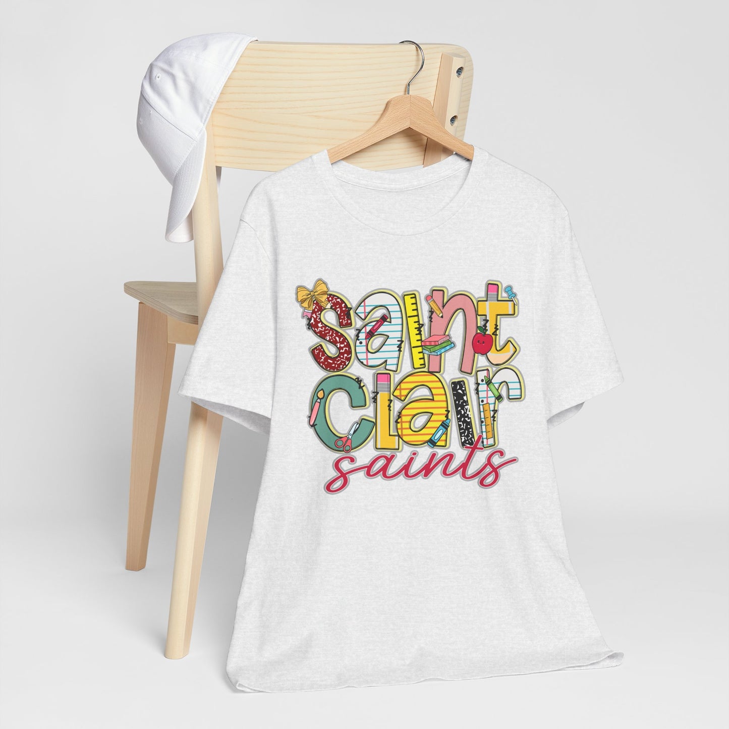 Saint Clair School Tee Shirt, Unisex Graphic T-Shirt, Casual Wear, Perfect for School Spirit, Gifts for Sports Fans, Summer Outfit