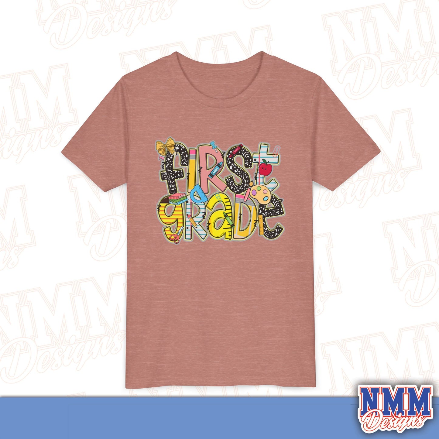 First Grade Back to School Youth Shirt, Kids Sportswear, School Spirit Apparel, Back to School