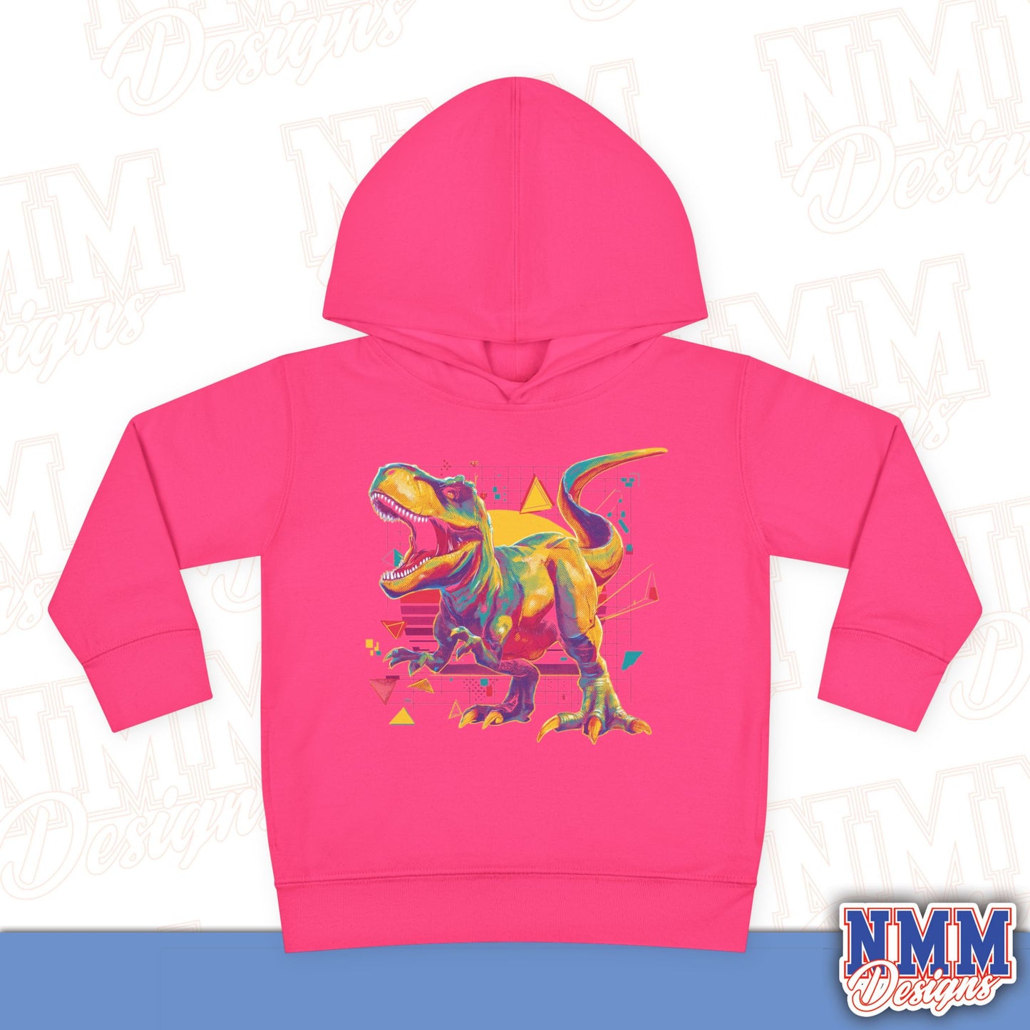 Colorful Dinosaur Toddler Pullover Hoodie