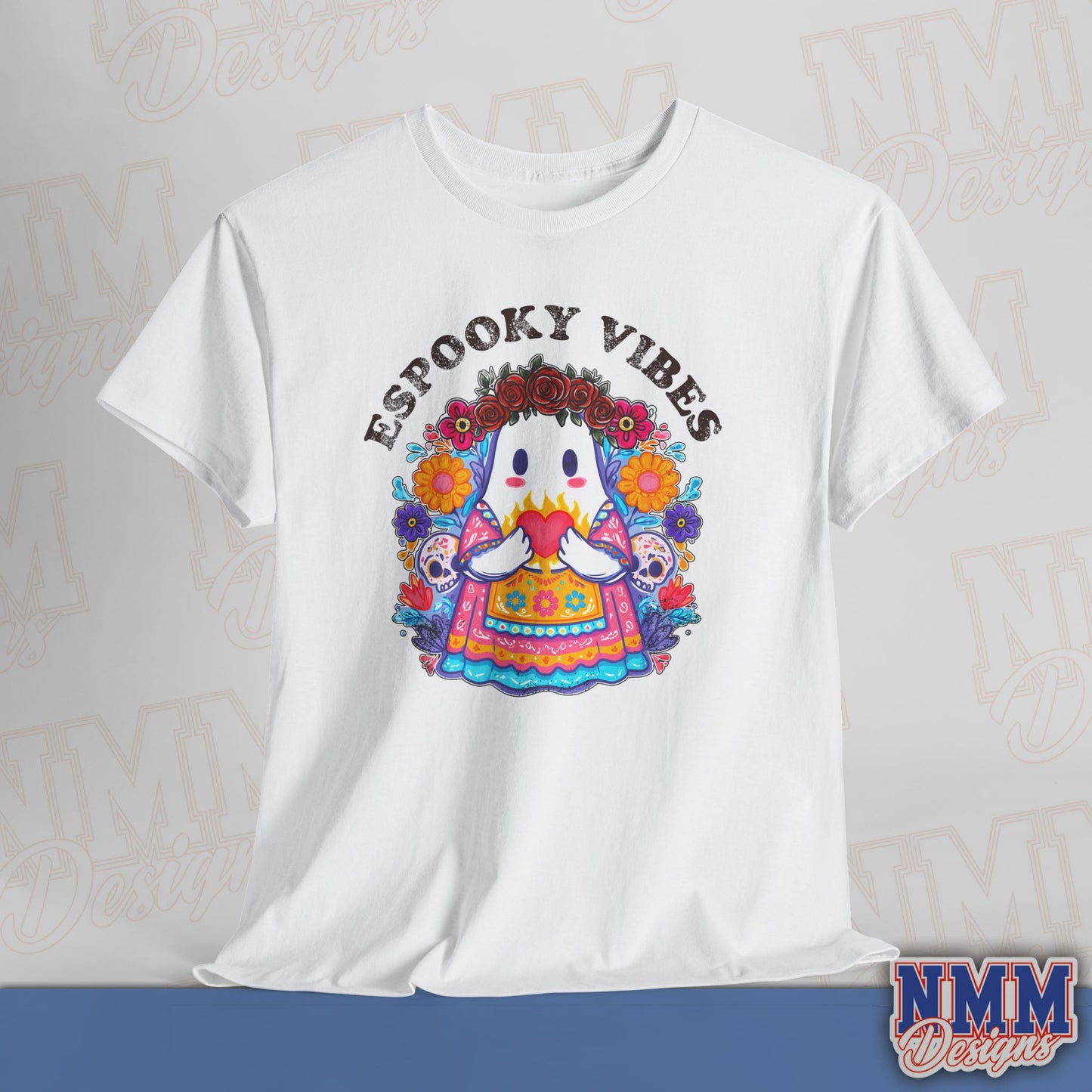 Unisex Espooky Vibes Tee | Halloween T-Shirt, Cute Ghost Shirt, Fall Fashion, Gift for Her, Casual Wear