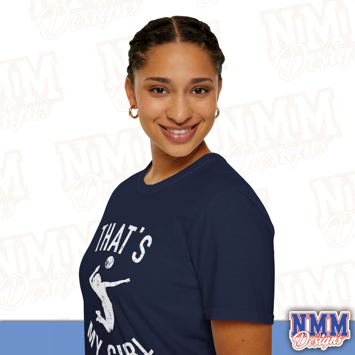 That's My Girl Volleyball T-Shirt, Sports Tee, Active Lifestyle Wear, Volleyball Apparel