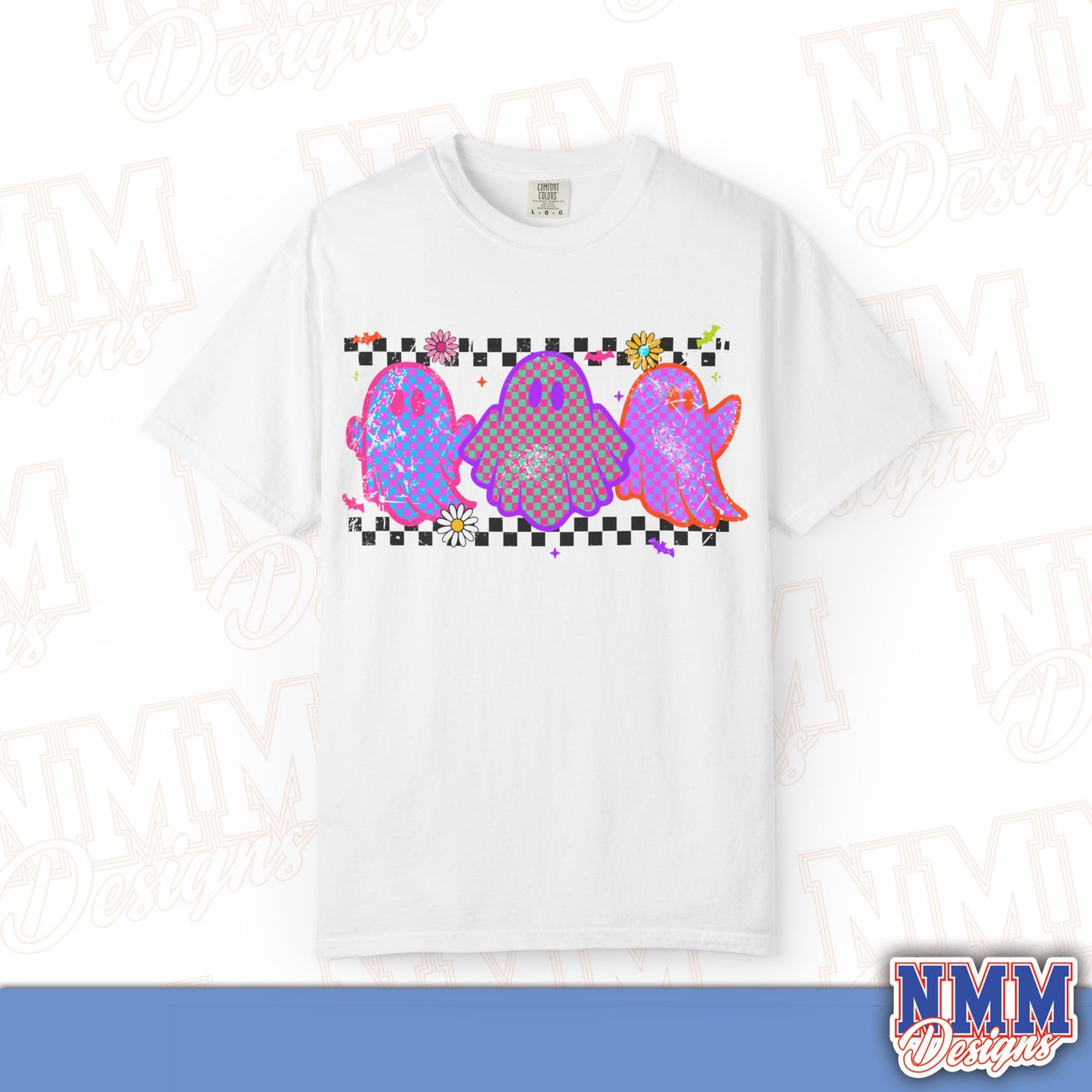 Colorful Ghosts Unisex T-Shirt - Fun Casual Wear, Halloween Costume, LGBTQ+ Pride Shirt, Gifts for Friends, Everyday Style