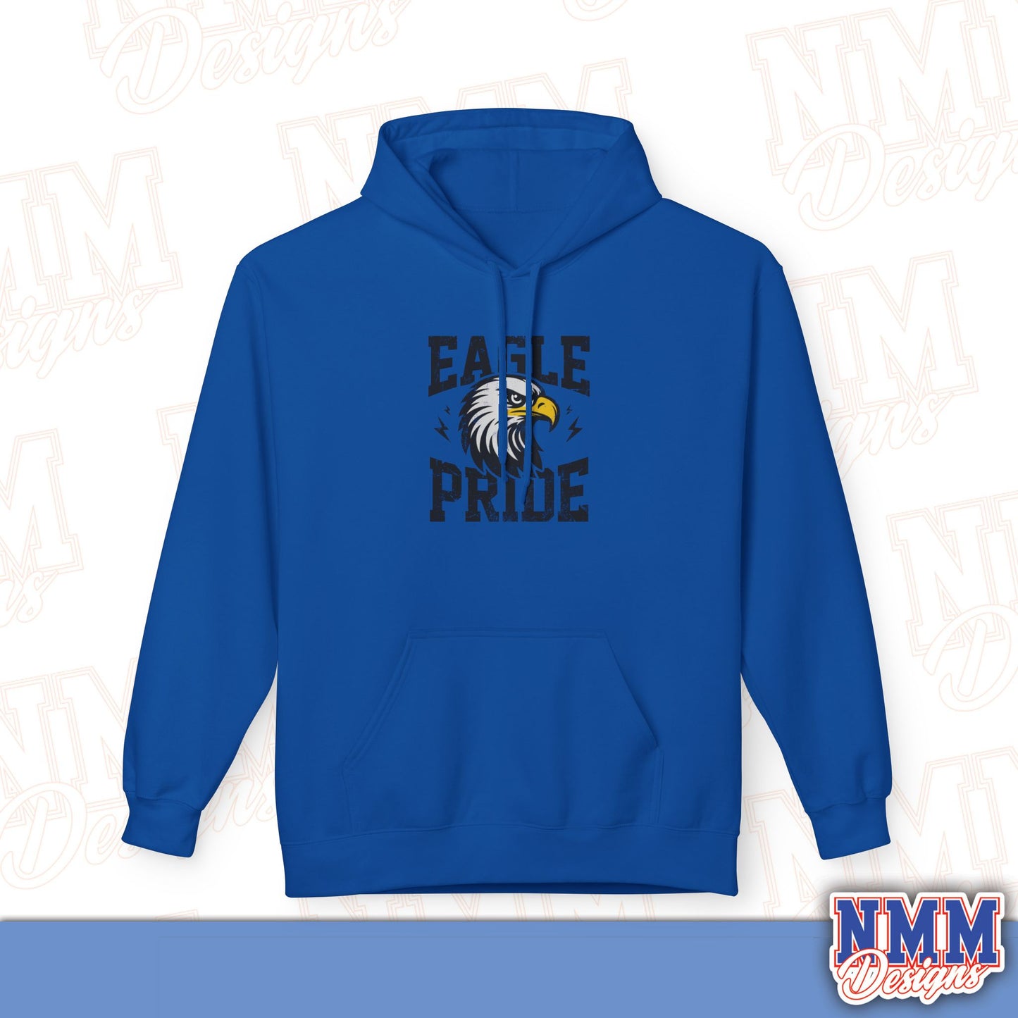 Eagle Pride Fleece Hoodie - Unisex Sweatshirt for School Spirit, Team Wear, Sports Events, Gifts, Casual Outfit