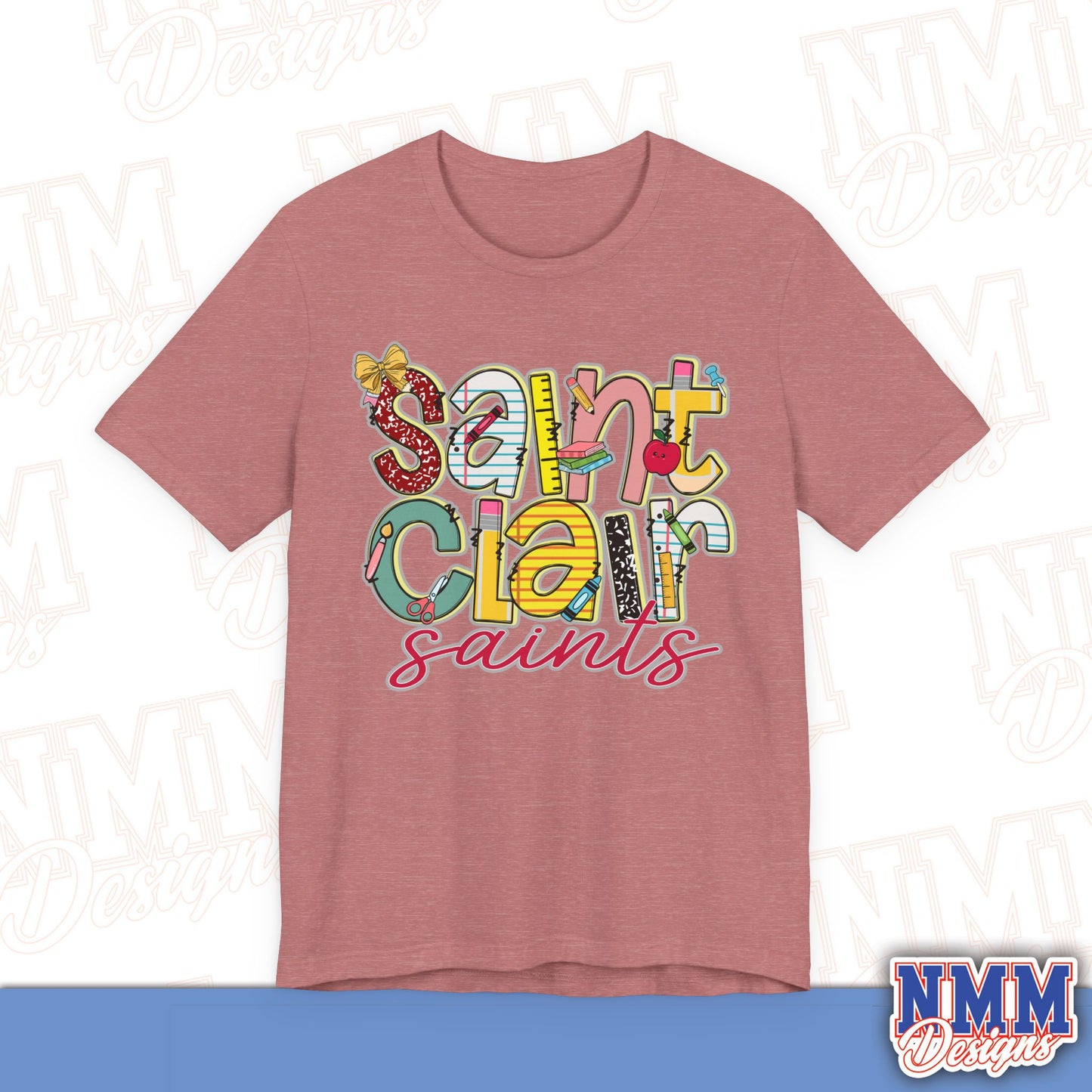 Saint Clair School Tee Shirt, Unisex Graphic T-Shirt, Casual Wear, Perfect for School Spirit, Gifts for Sports Fans, Summer Outfit