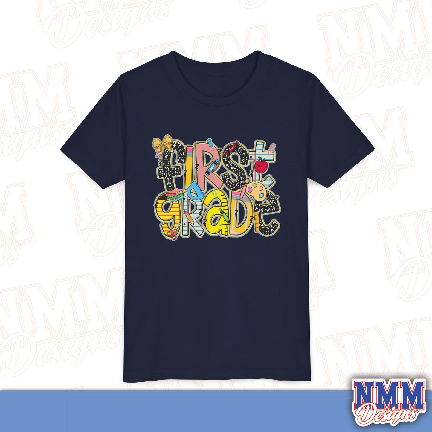 First Grade Back to School Youth Shirt, Kids Sportswear, School Spirit Apparel, Back to School