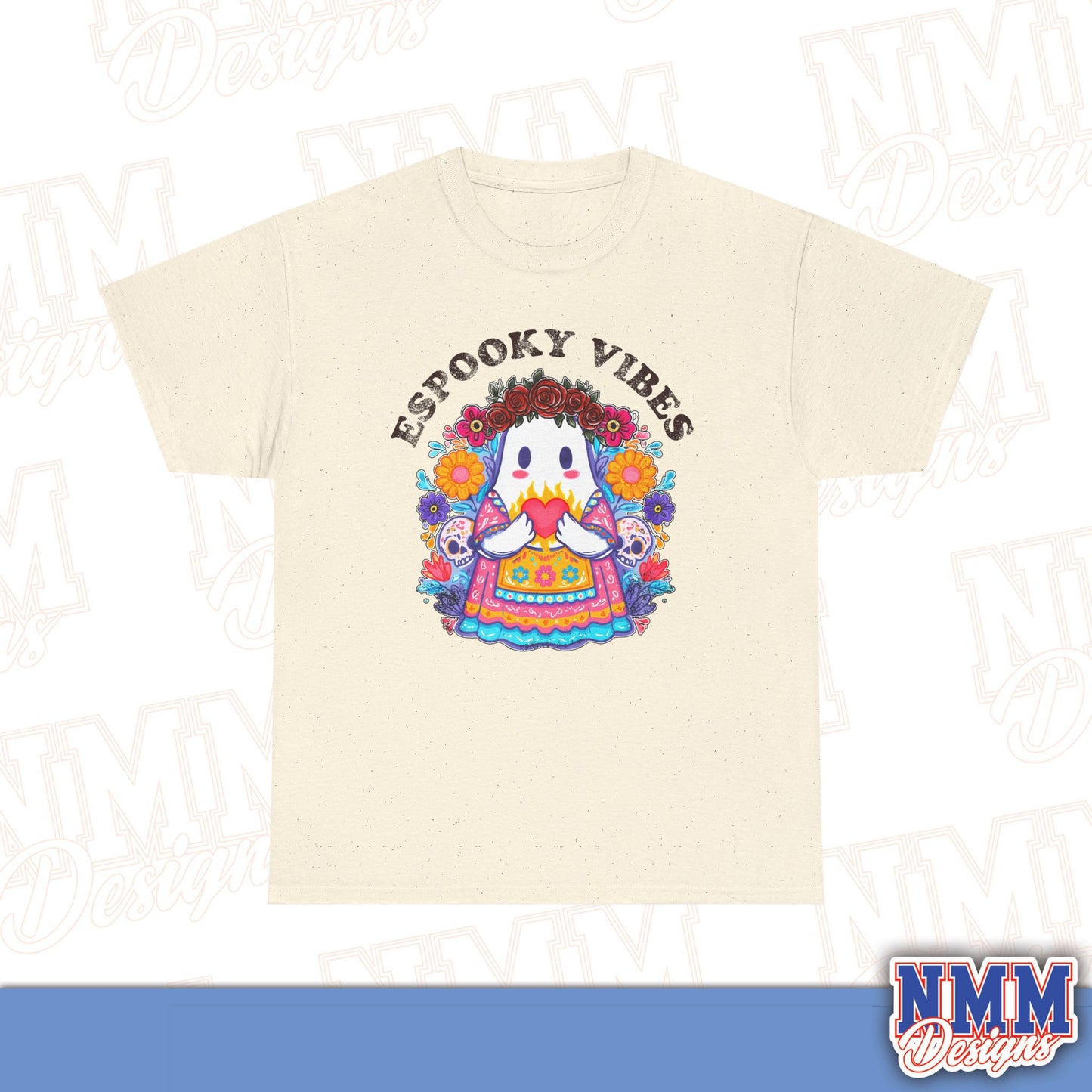 Unisex Espooky Vibes Tee | Halloween T-Shirt, Cute Ghost Shirt, Fall Fashion, Gift for Her, Casual Wear