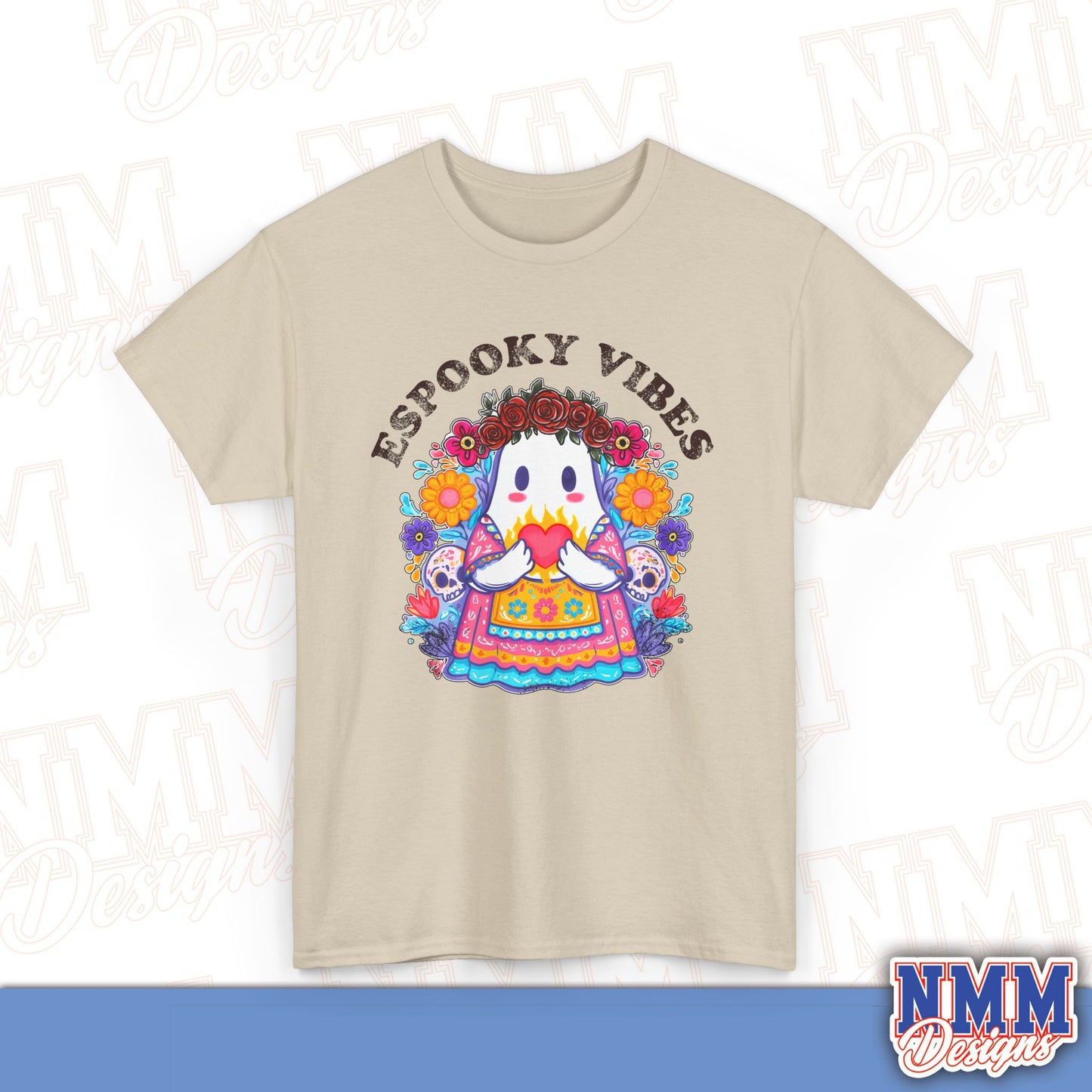 Unisex Espooky Vibes Tee | Halloween T-Shirt, Cute Ghost Shirt, Fall Fashion, Gift for Her, Casual Wear