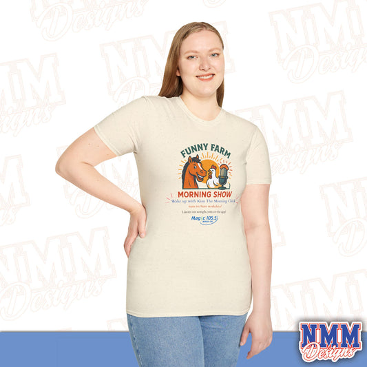 Funny Farm Morning Show Unisex Softstyle T-Shirt