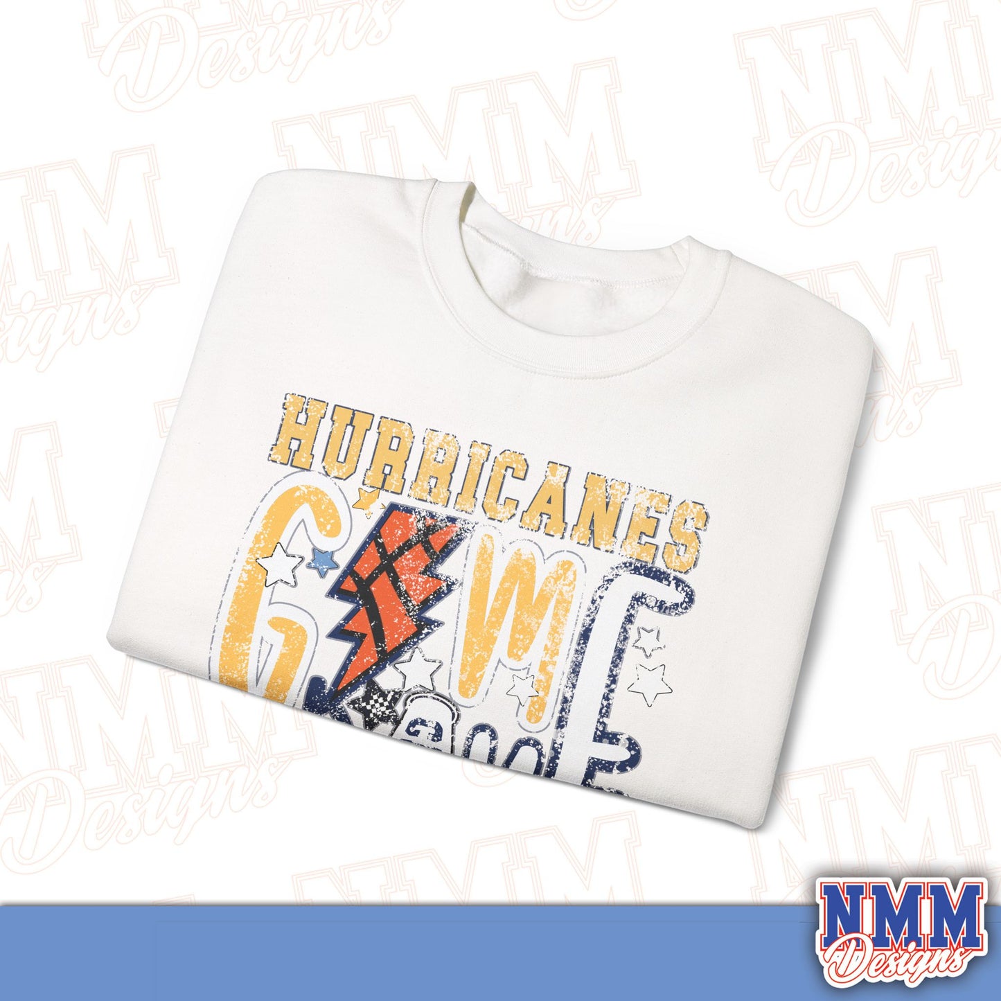 Hurricanes Game Vintage Graphic Crewneck Sweatshirt — Retro Football Tailgate Pullover