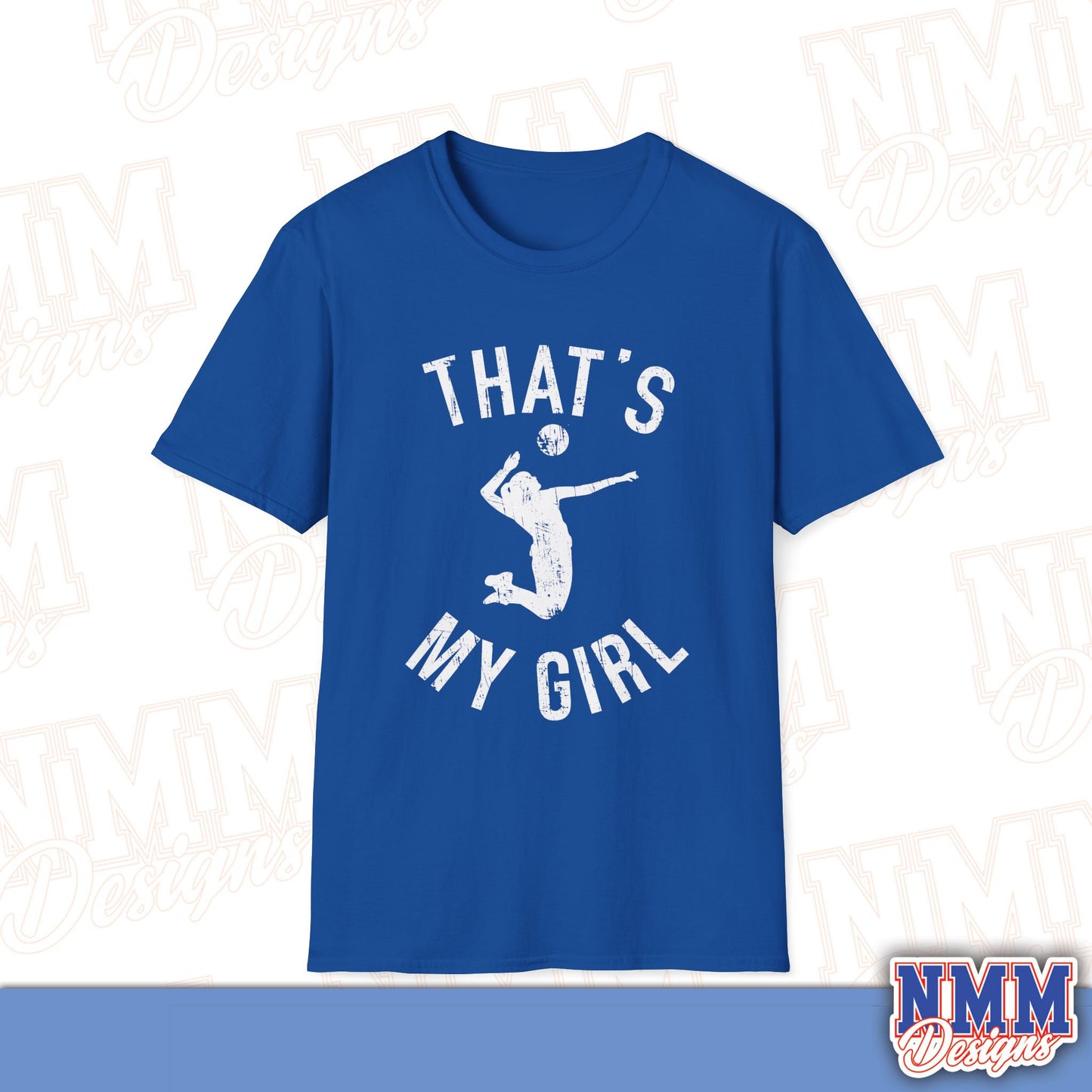 That's My Girl Volleyball T-Shirt, Sports Tee, Active Lifestyle Wear, Volleyball Apparel