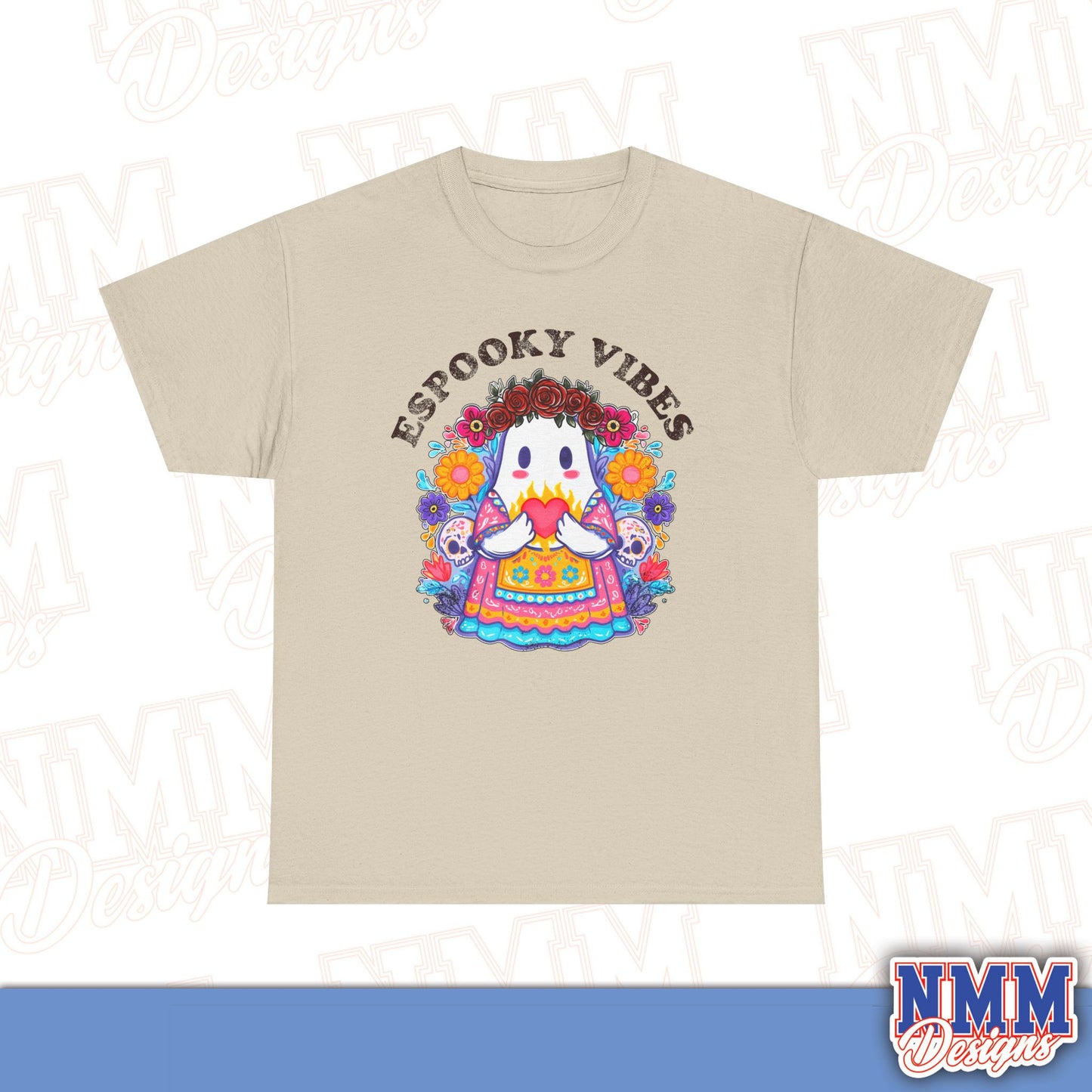 Unisex Espooky Vibes Tee | Halloween T-Shirt, Cute Ghost Shirt, Fall Fashion, Gift for Her, Casual Wear