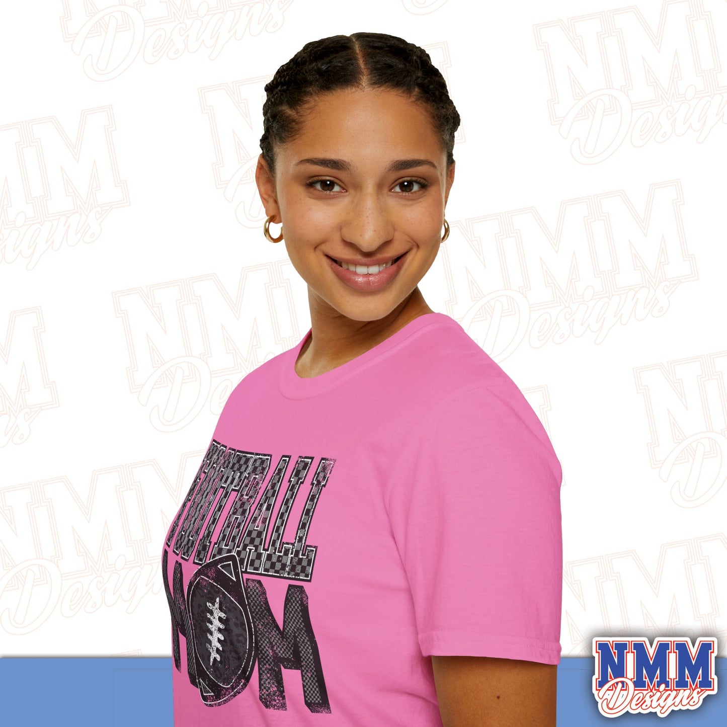 Football Mom Unisex Softstyle T-Shirt, Game Day Tee, Gift for Moms, Sports Apparel, Casual Wear