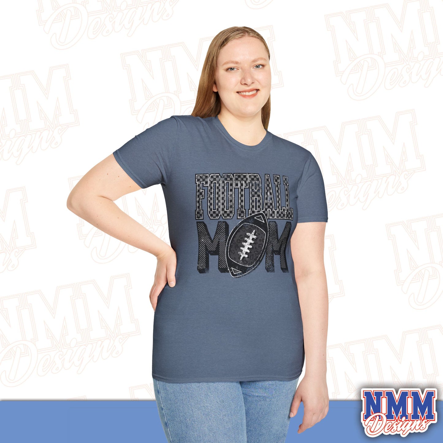 Football Mom Unisex Softstyle T-Shirt, Game Day Tee, Gift for Moms, Sports Apparel, Casual Wear